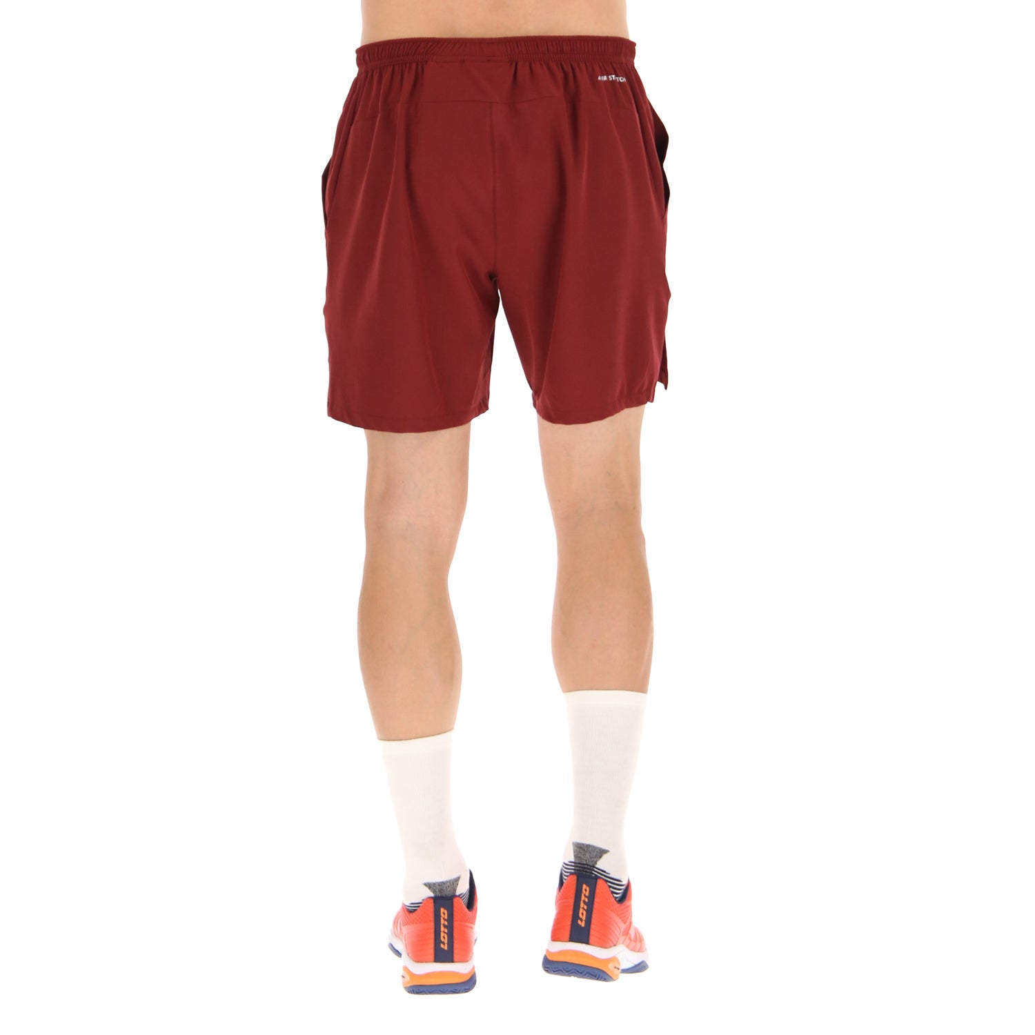 UOMO PANTALONI CORTI TENNIS TECH ROSSO SCURO 218769 04B 02