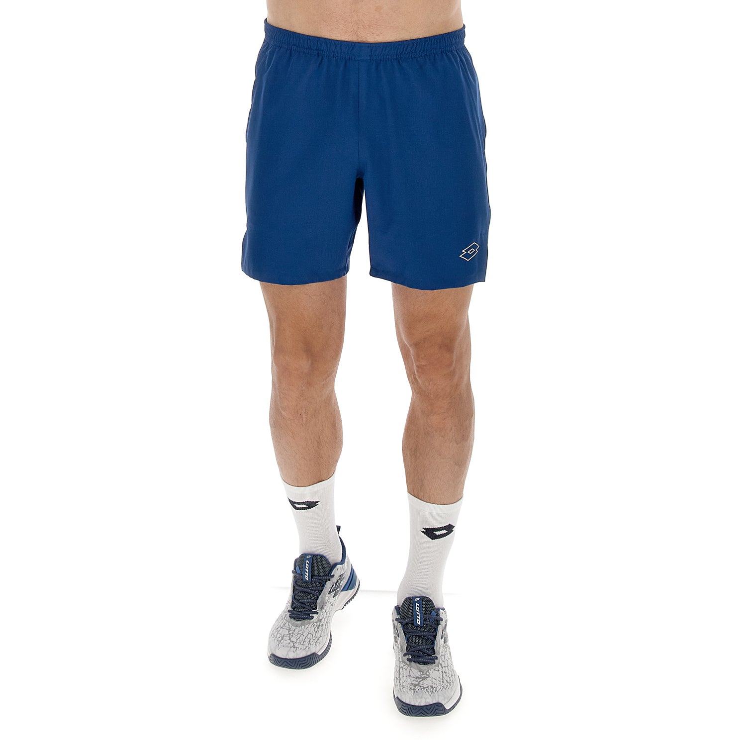 UOMO PANTALONI CORTI TENNIS TECH BLU 218771 9XX 01