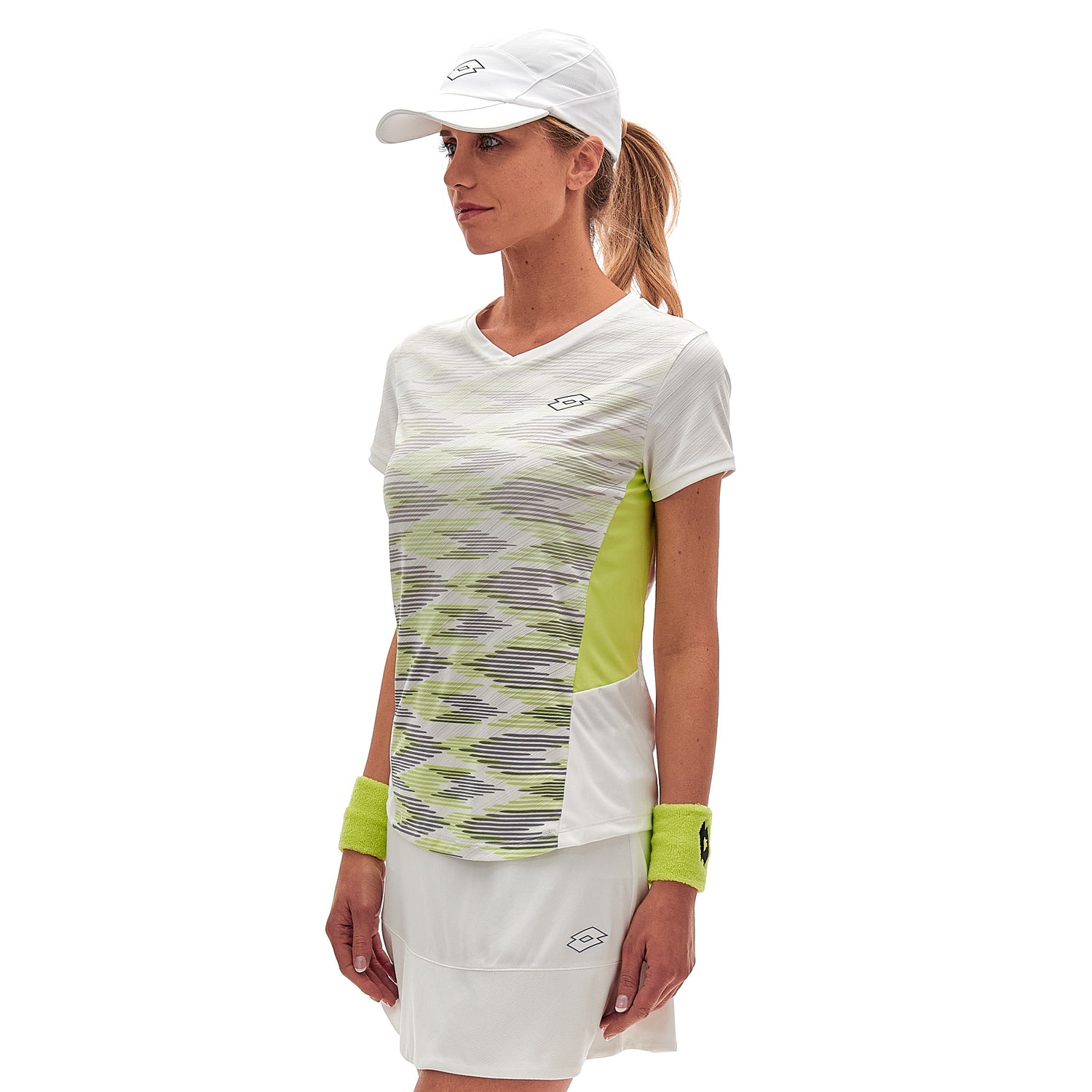 DONNA MAGLIETTA TENNIS TECH D4 BIANCO 218777 9VI 01