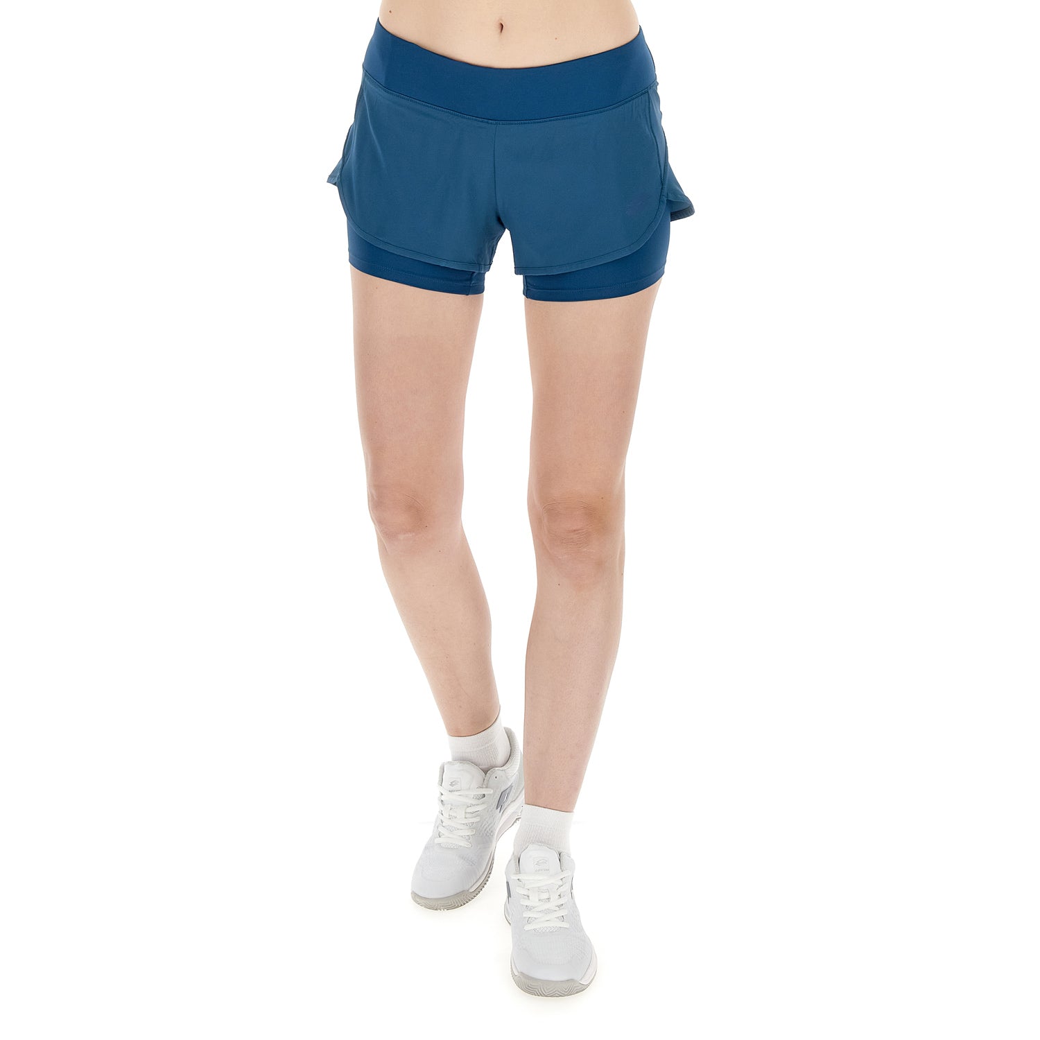 DONNA PANTALONI CORTI TENNIS TECH D1 BLU 218780 AST 01
