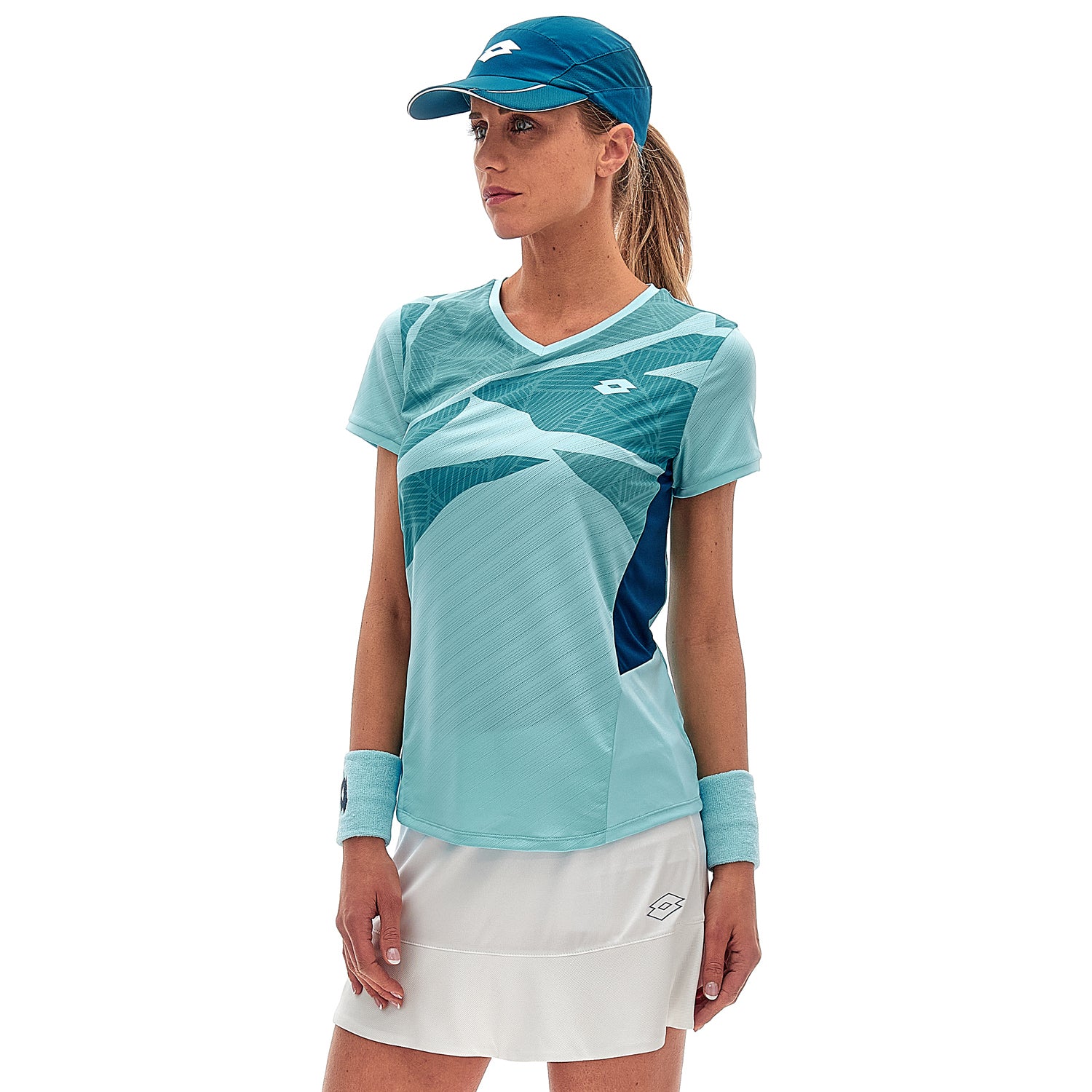 DONNA MAGLIETTA TENNIS TECH D2 AZZURRO 218783 ASR 01