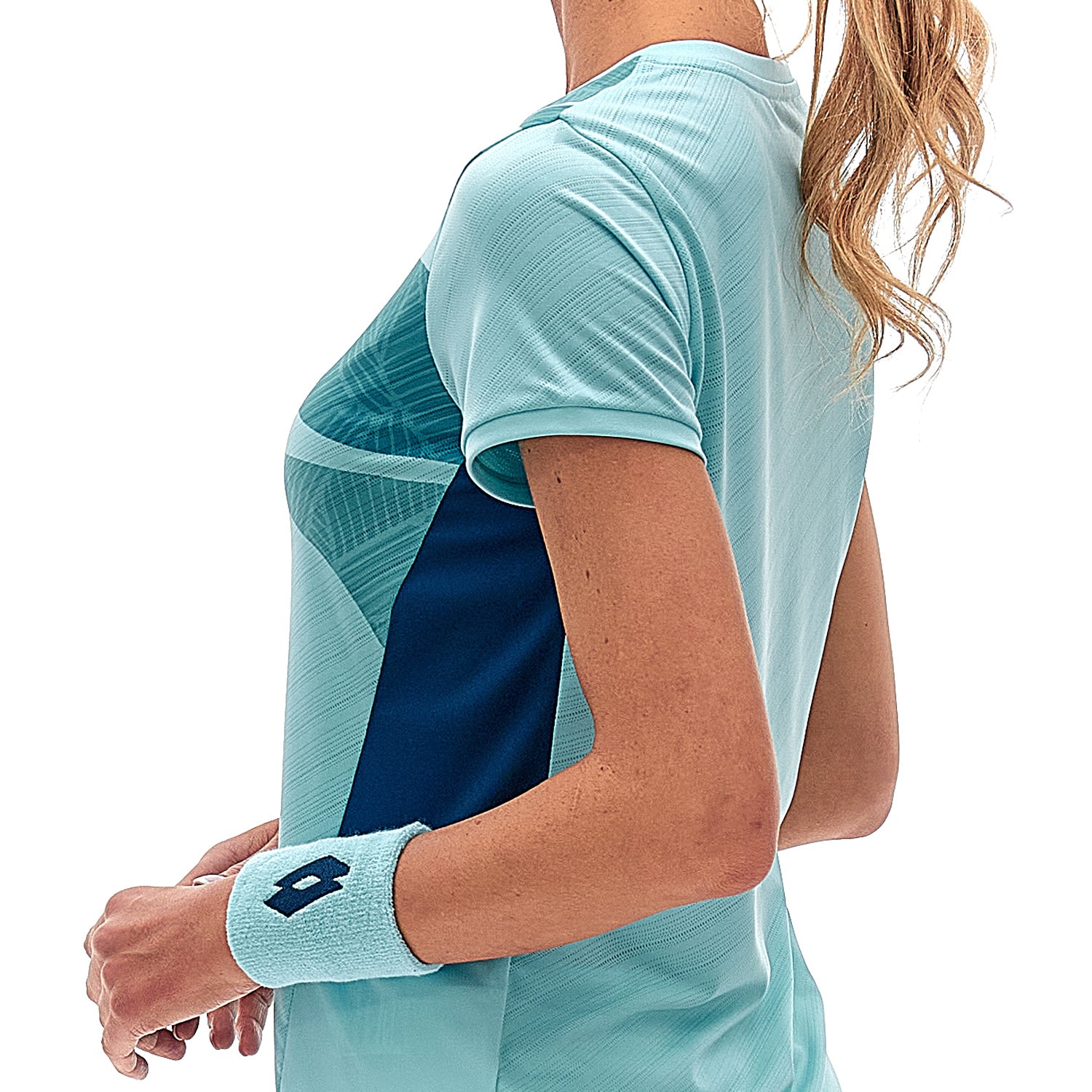 DONNA MAGLIETTA TENNIS TECH D2 AZZURRO 218783 ASR 03