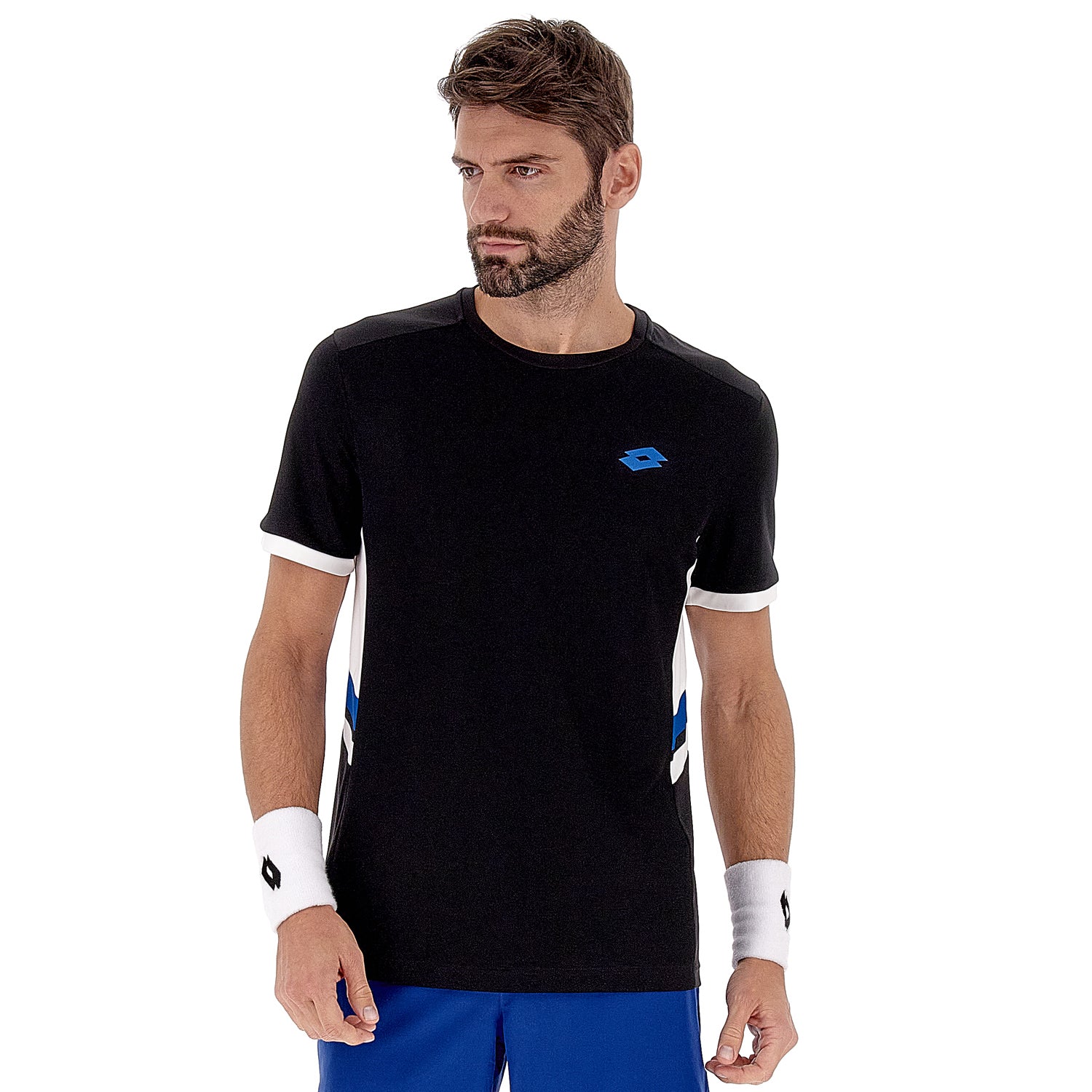 UOMO MAGLIETTA TENNIS TEAMS NERO 218787 1CL 01