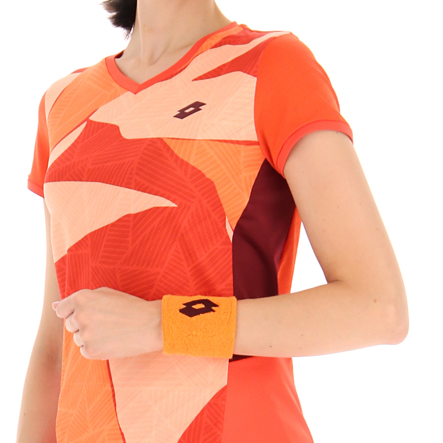 DONNA MAGLIETTA TENNIS TECH ARANCIONE 218859 015 03