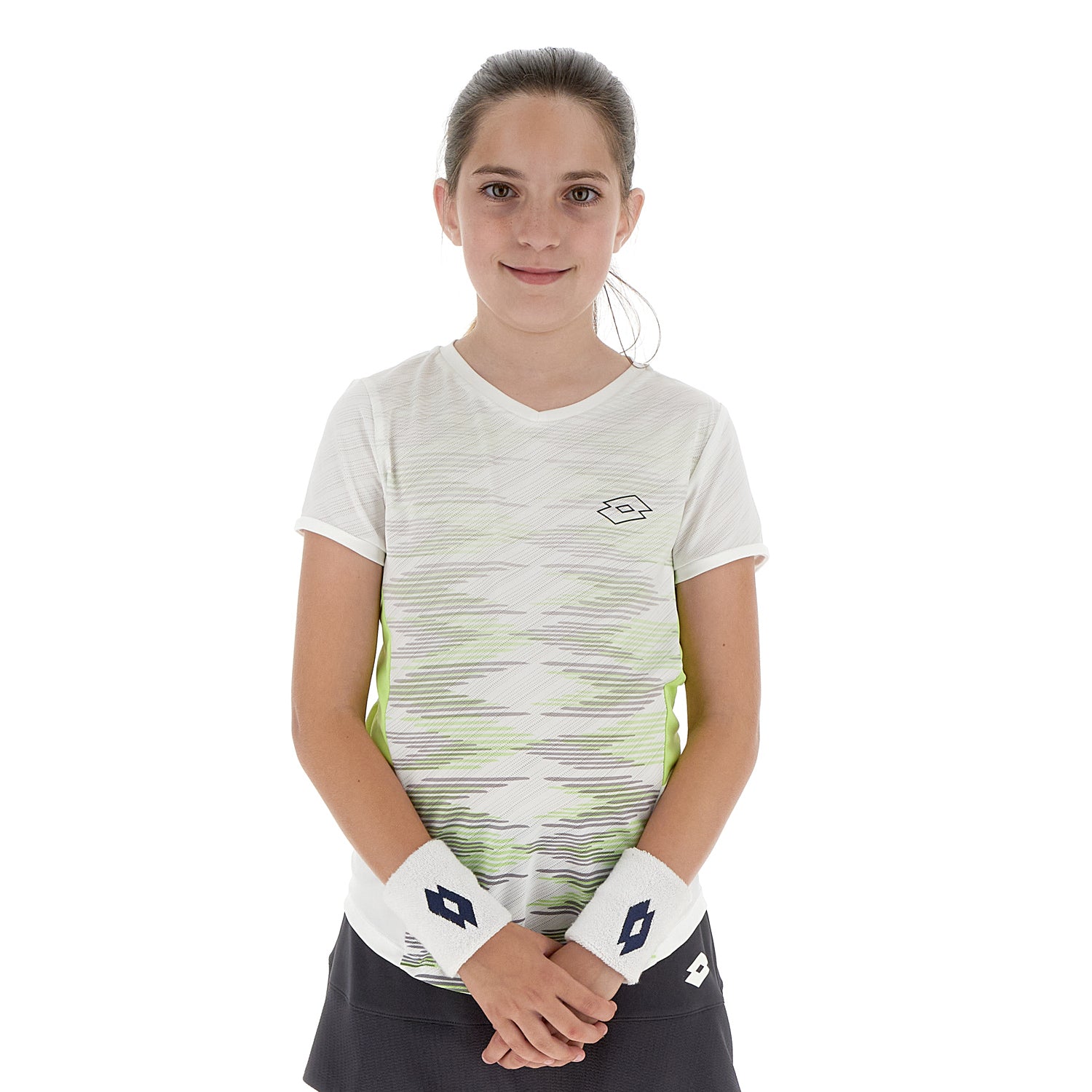 RAGAZZA MAGLIETTA TENNIS TECH BIANCO 218894 9VI 01