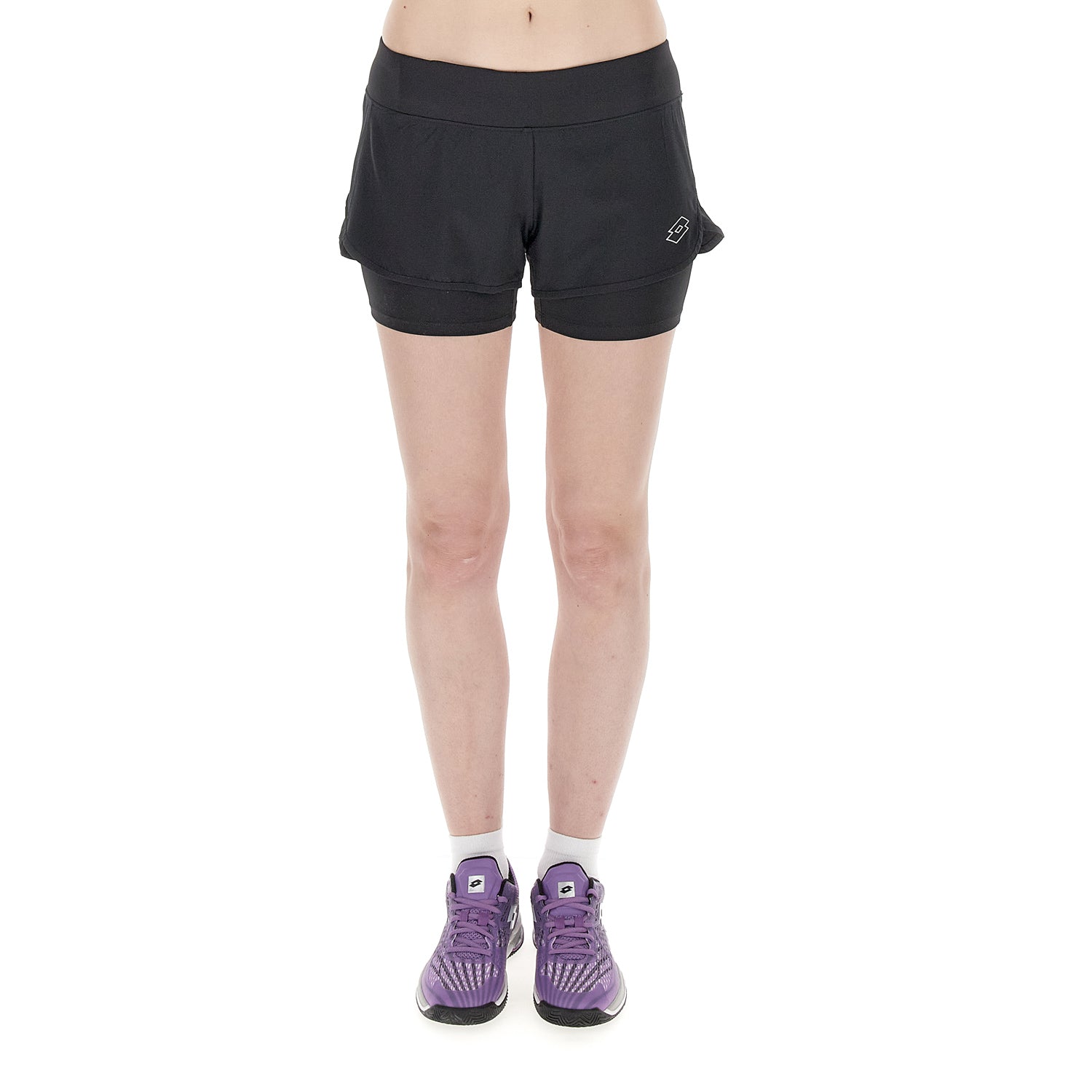 DONNA PANTALONI CORTI TENNIS TECH D4 NERO 218896 1CL 01