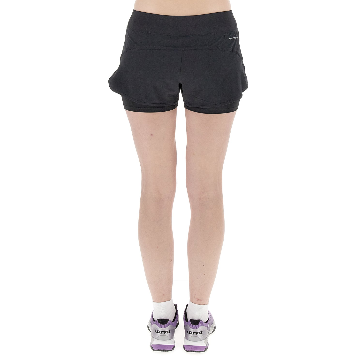DONNA PANTALONI CORTI TENNIS TECH D4 NERO 218896 1CL 02