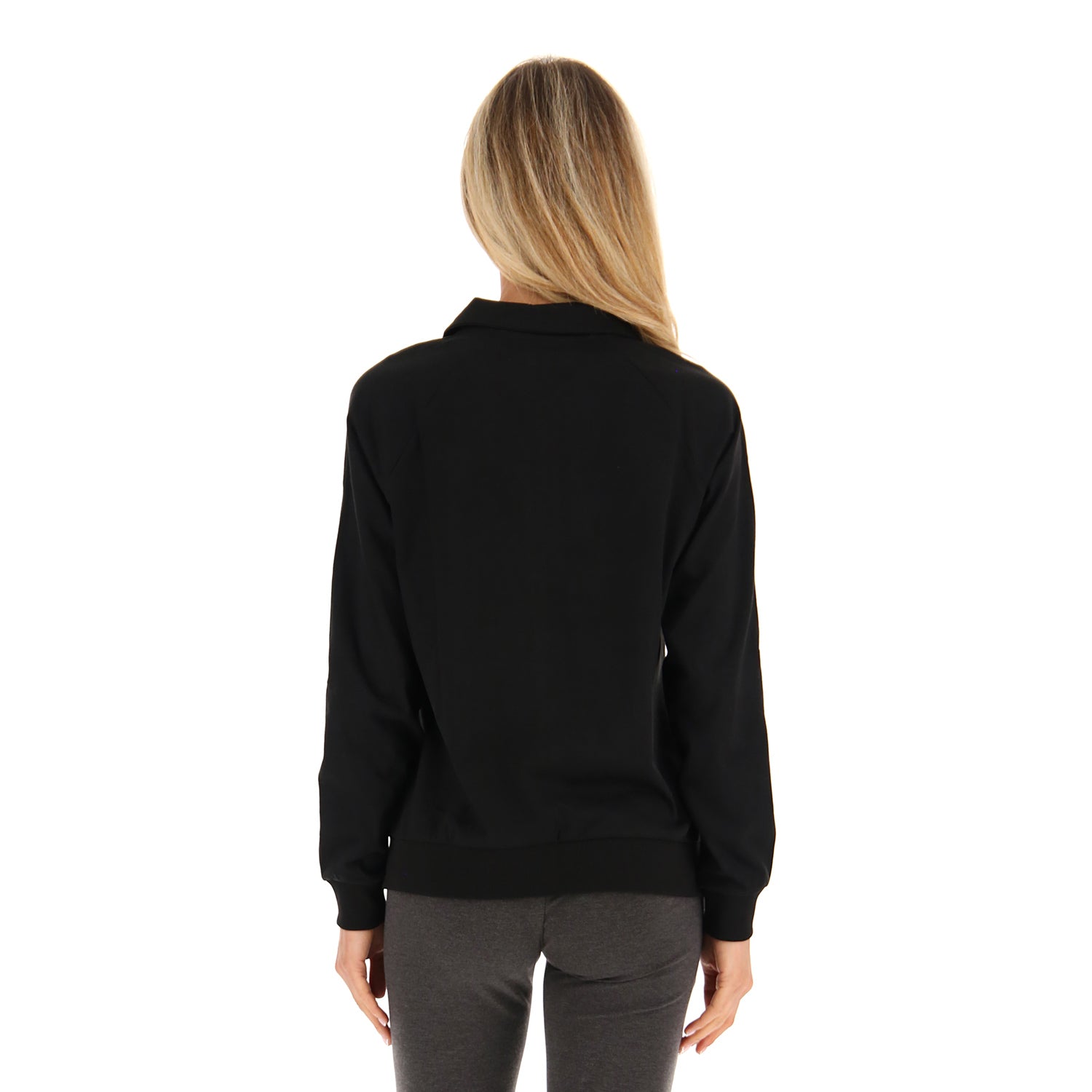 DONNA FELPA MULTISPORT NERO 218930 1CL 02