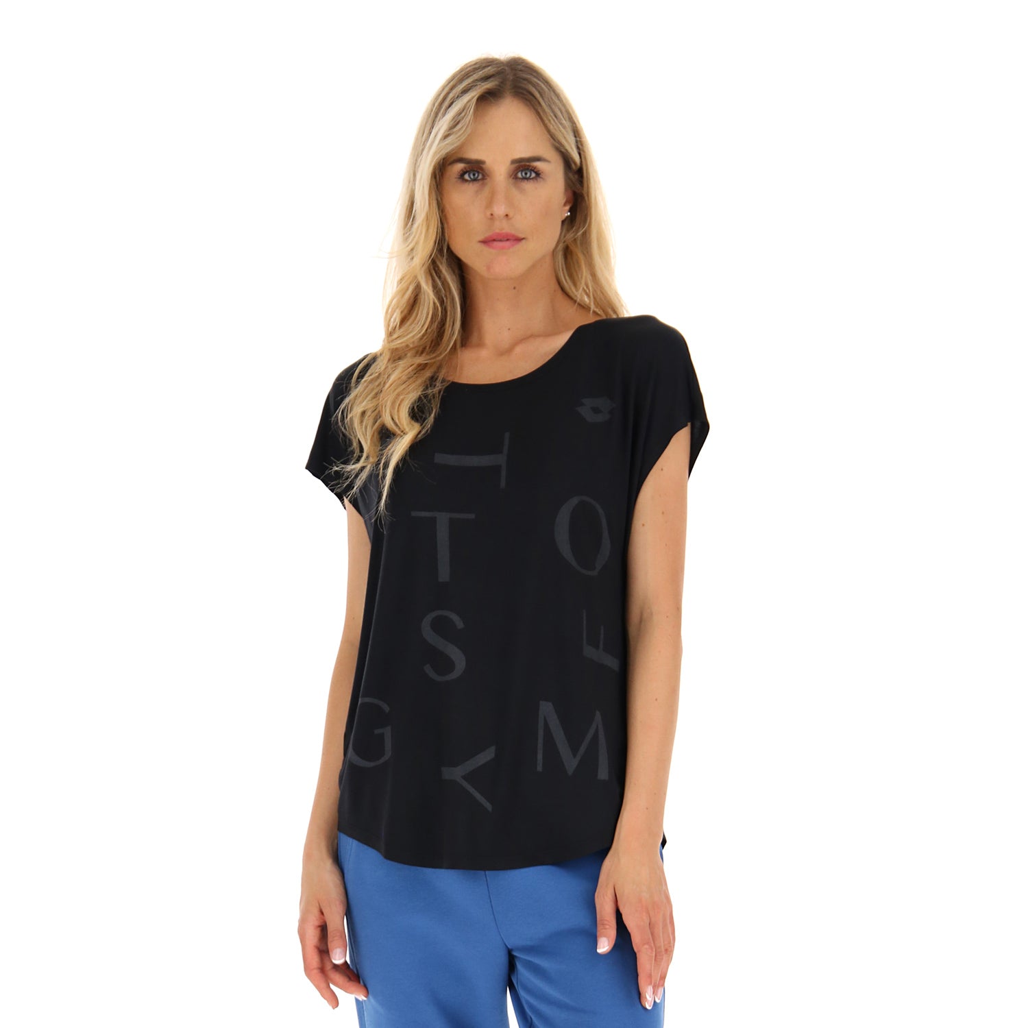 DONNA MAGLIETTA FITNESS NERO 219049 1CL 01