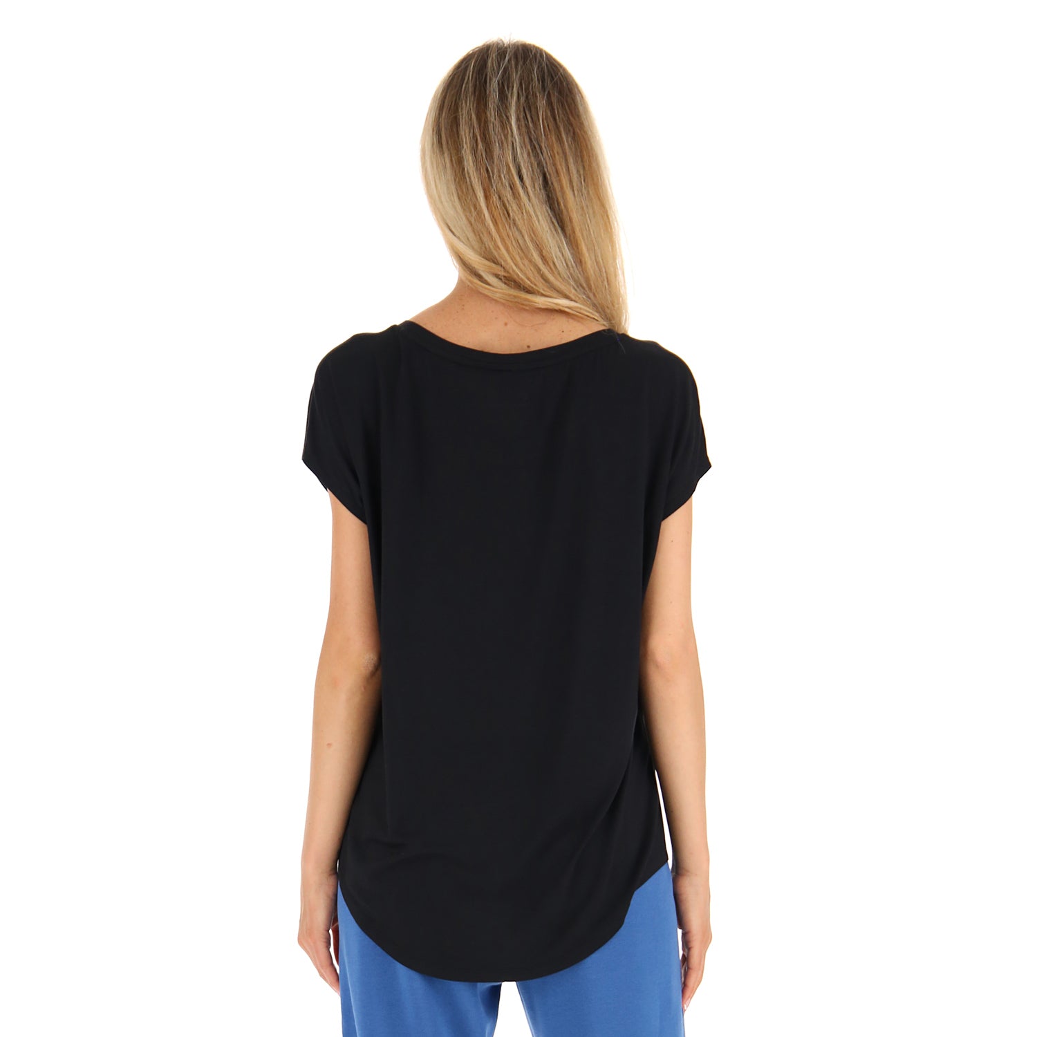 DONNA MAGLIETTA FITNESS NERO 219049 1CL 02