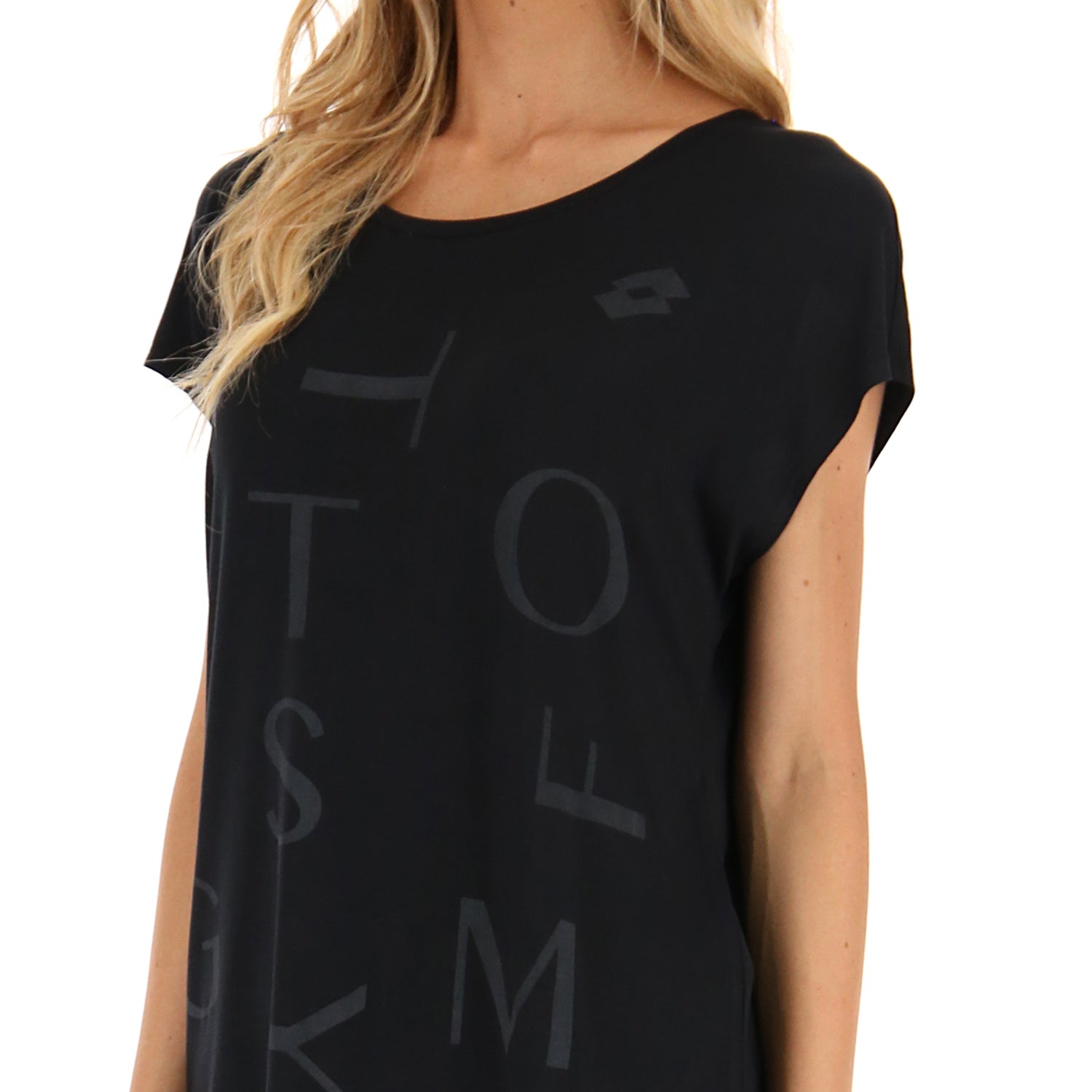 DONNA MAGLIETTA FITNESS NERO 219049 1CL 03