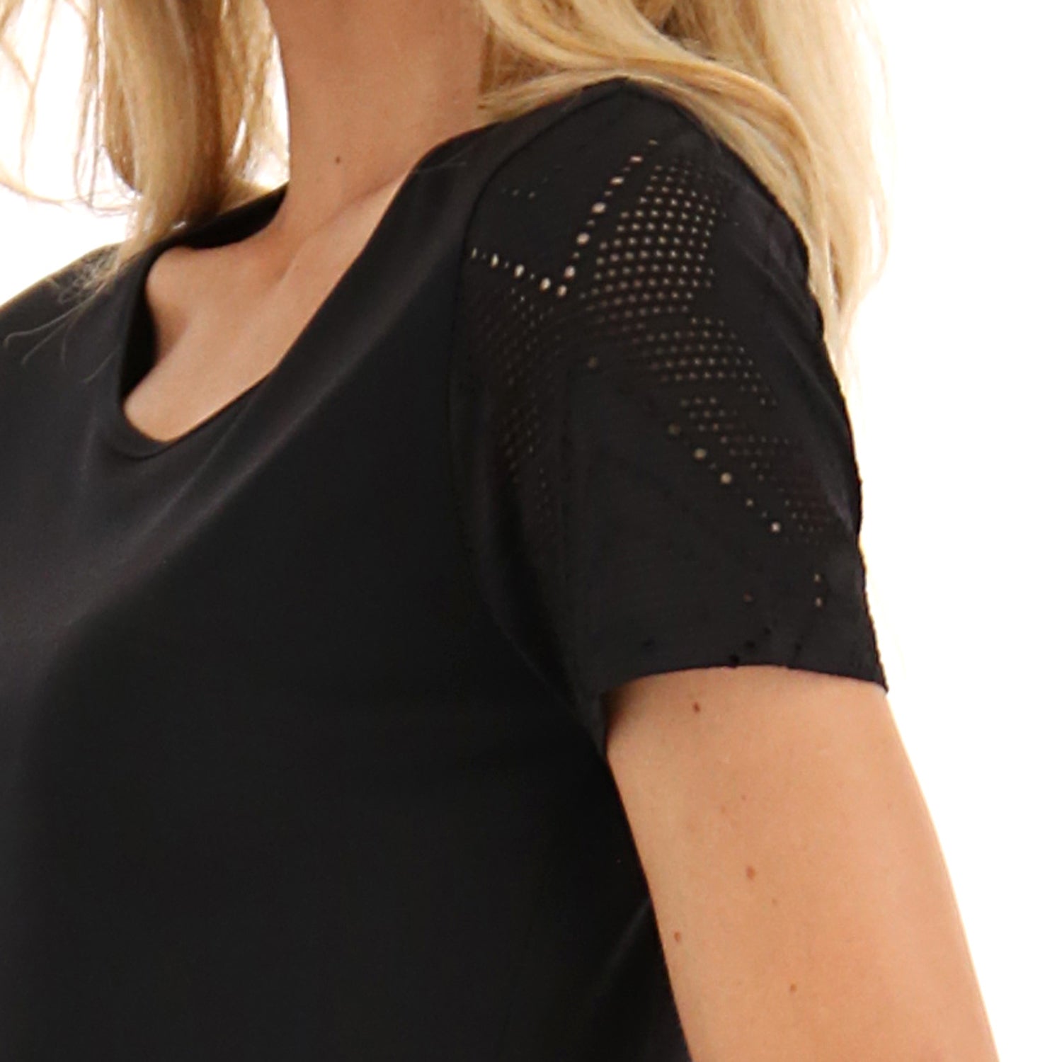 DONNA MAGLIETTA WORKOUT NERO 219060 1CL 03
