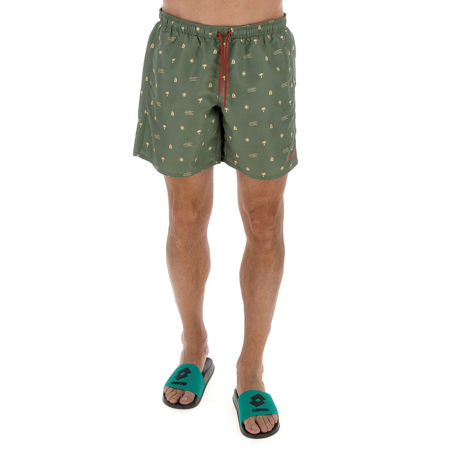 UOMO COSTUME DA MARE SHORT BEACH VERDE SCURO 219210 6G9 01