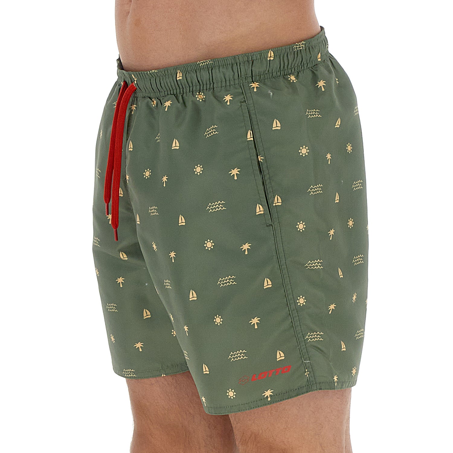 UOMO COSTUME DA MARE SHORT BEACH VERDE SCURO 219210 6G9 03