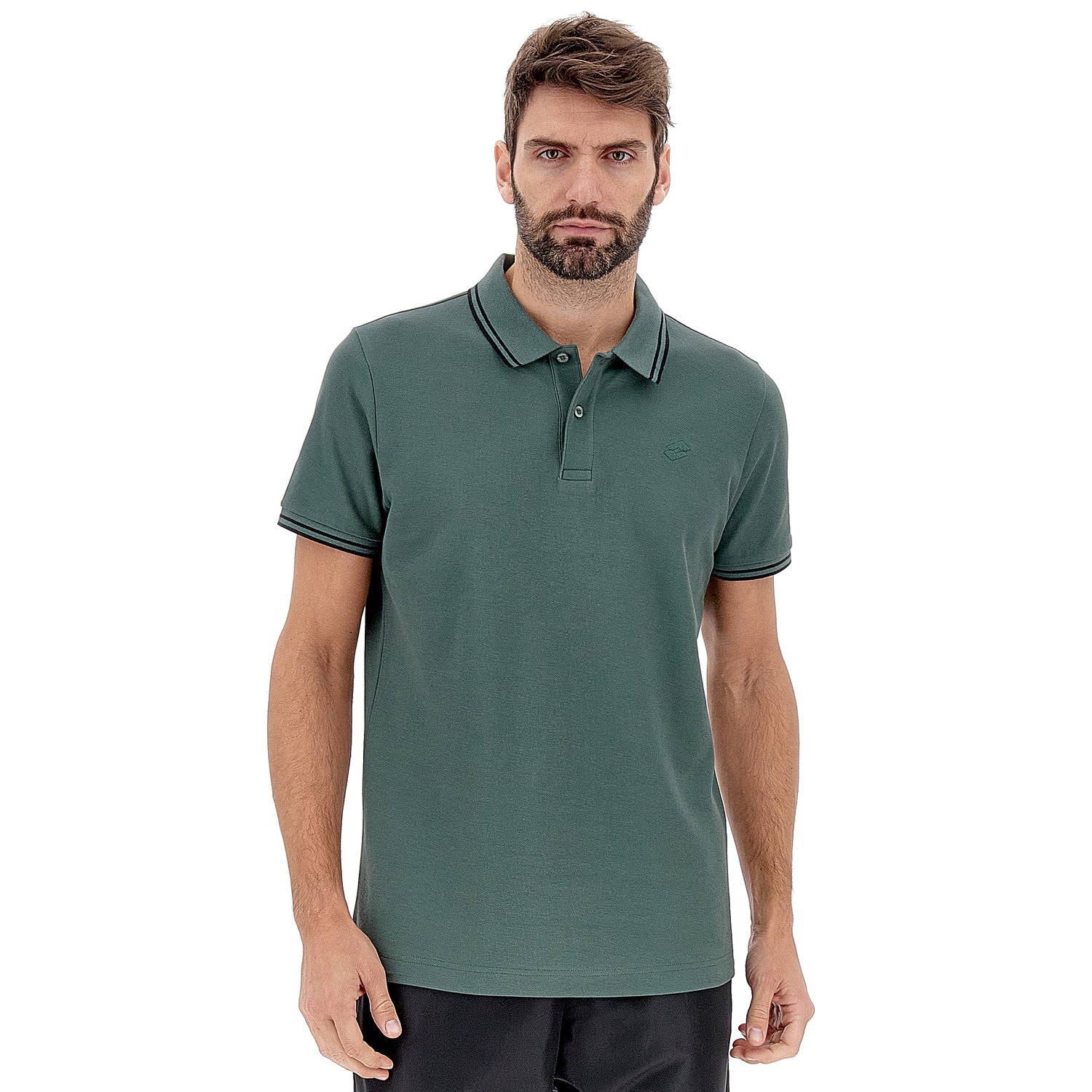 UOMO POLO CLASSICA VERDE SCURO 219238 B75 01