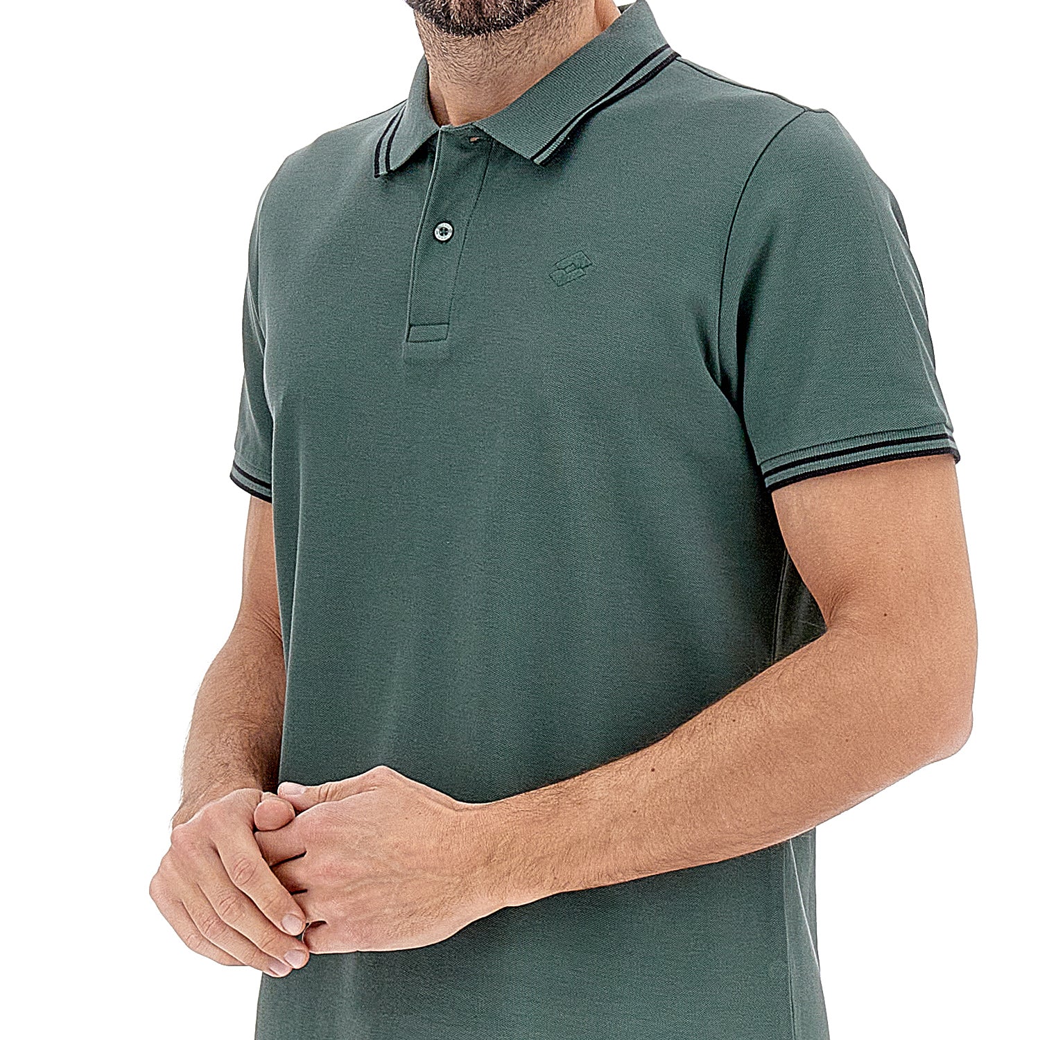 UOMO POLO CLASSICA VERDE SCURO 219238 B75 03