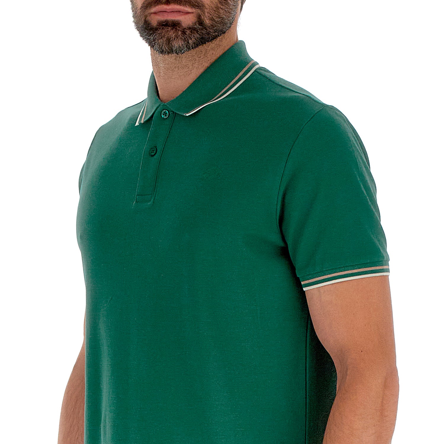 UOMO POLO CLASSICA VERDE SCURO 219238 D74 03