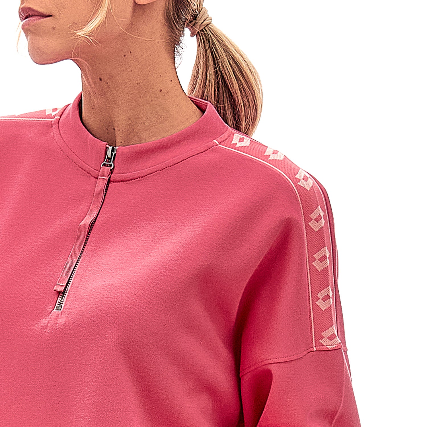 DONNA FELPA ATHLETICA DUE ROSA 219302 9SL 03