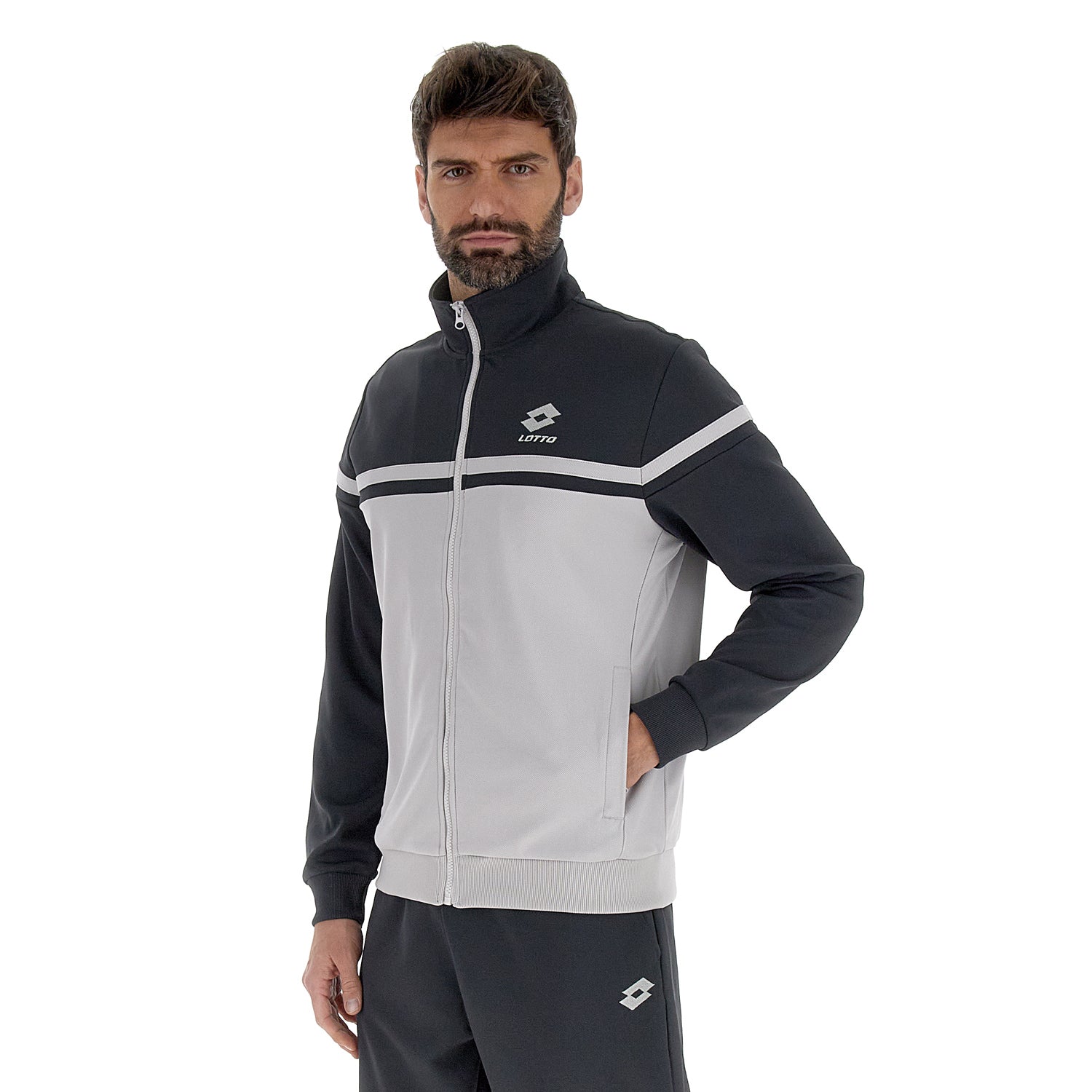 UOMO TUTA GINNASTICA CIRCLE GRIGIO CHIARO 219340 A1T 02