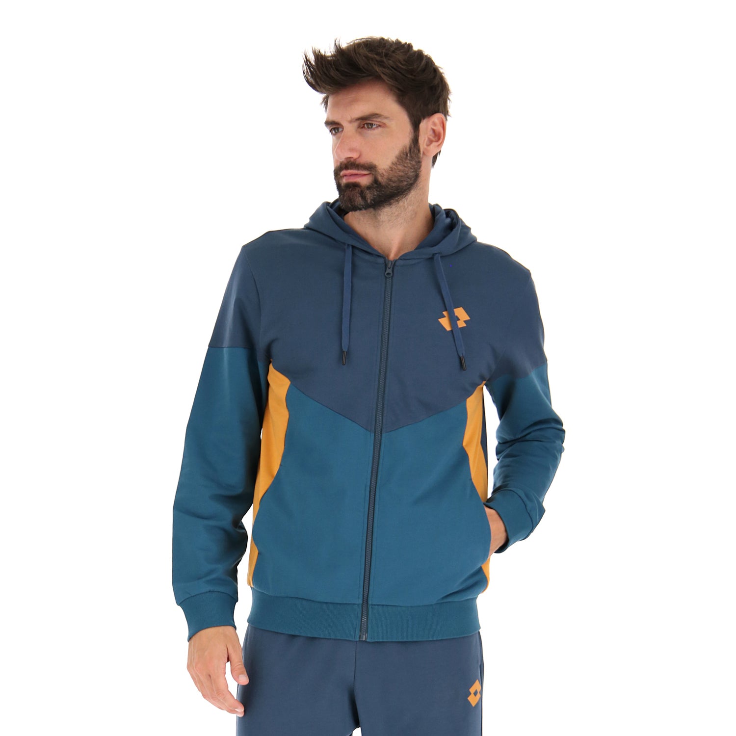 UOMO FELPA ATHLETICA PLUS VERDE SCURO 219377 A9Z 01