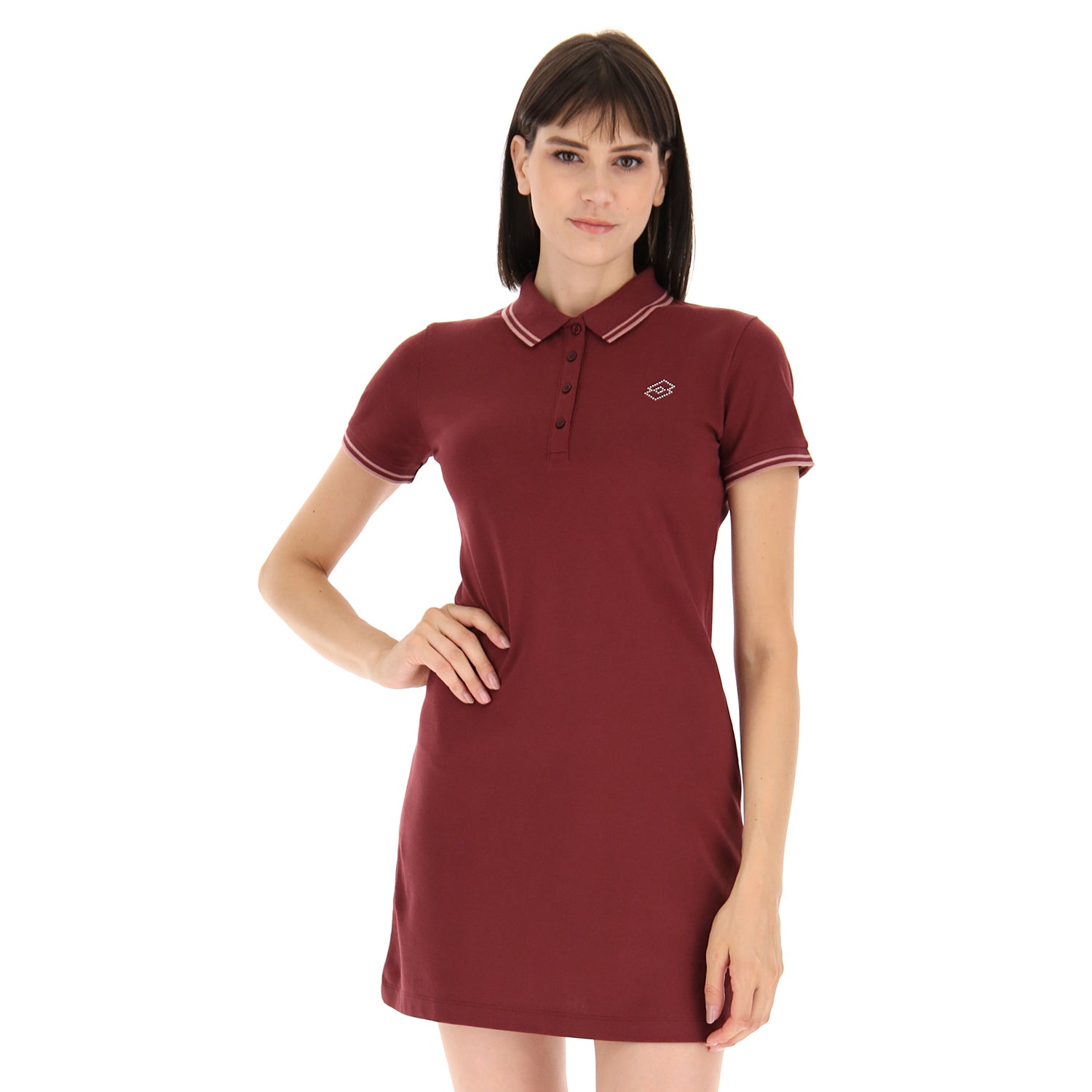 DONNA VESTITO POLO DIANA ROSSO SCURO 219396 ACV 01