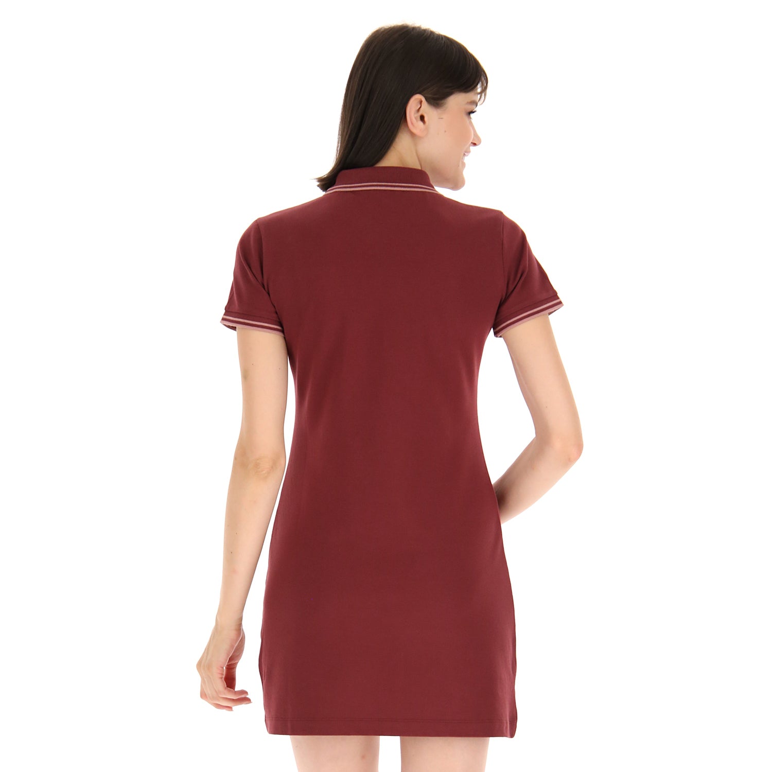 DONNA VESTITO POLO DIANA ROSSO SCURO 219396 ACV 02