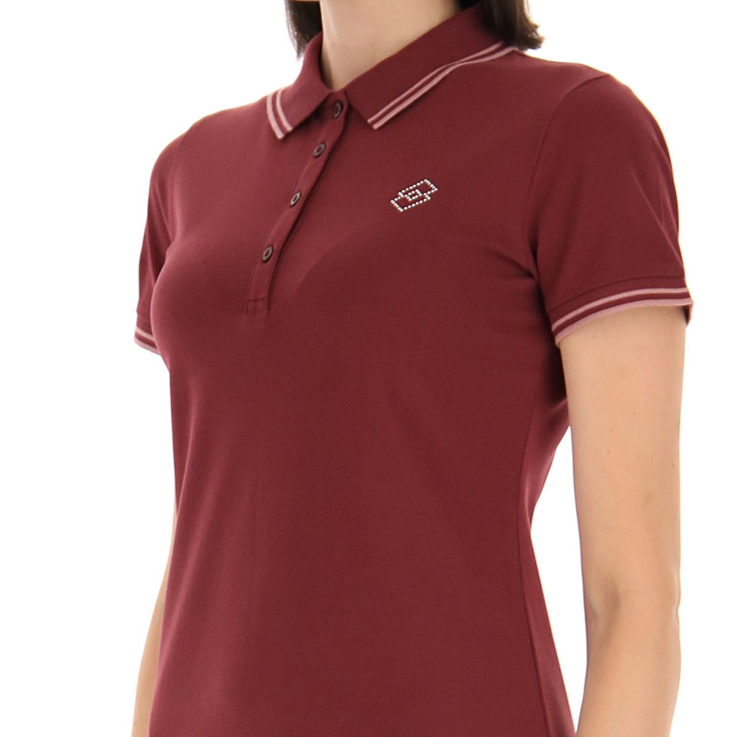 DONNA VESTITO POLO DIANA ROSSO SCURO 219396 ACV 03