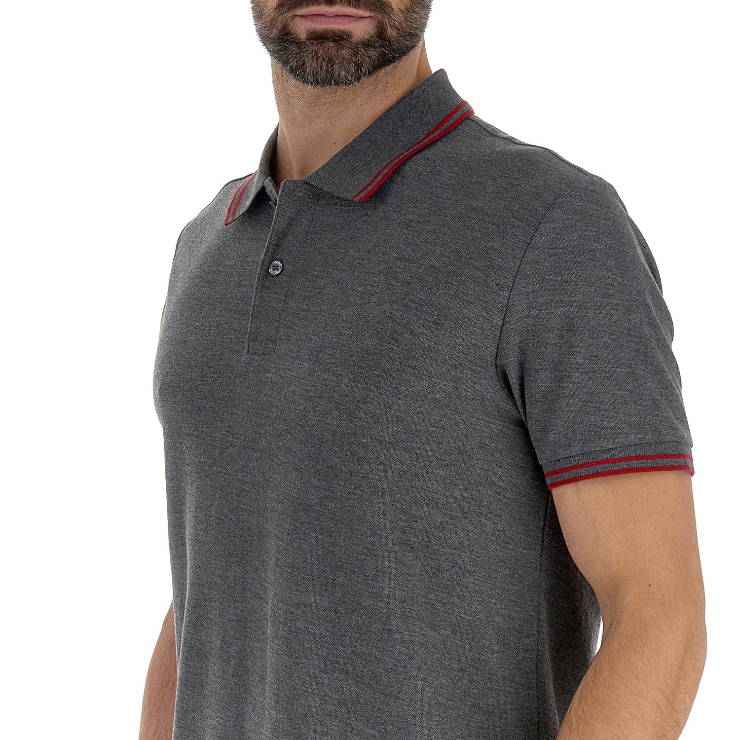 UOMO POLO CLASSICA GRIGIO SCURO 219440 7KJ 03