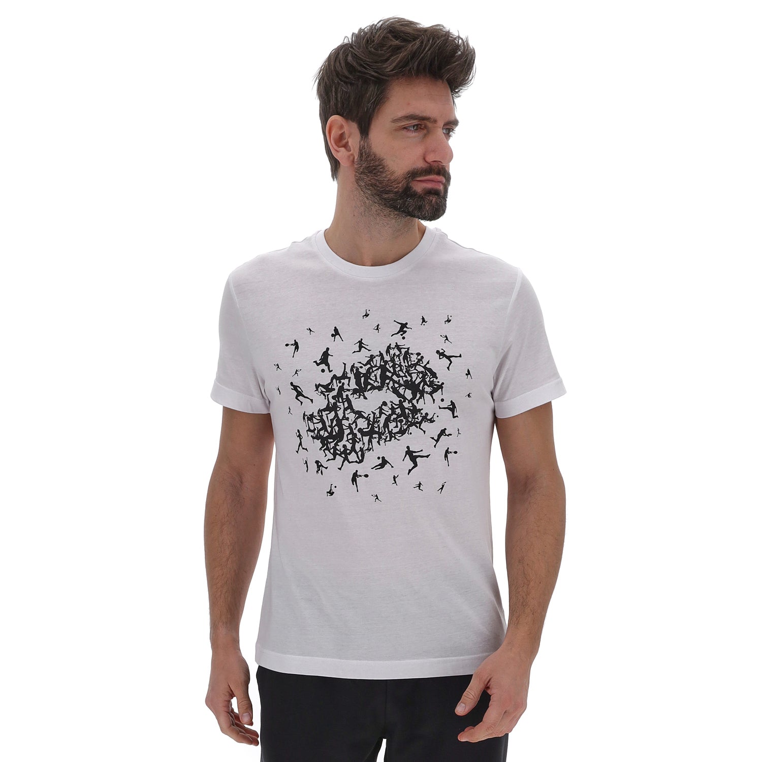 UOMO MAGLIETTA LOSANGA BIANCO 219498 0F1 01