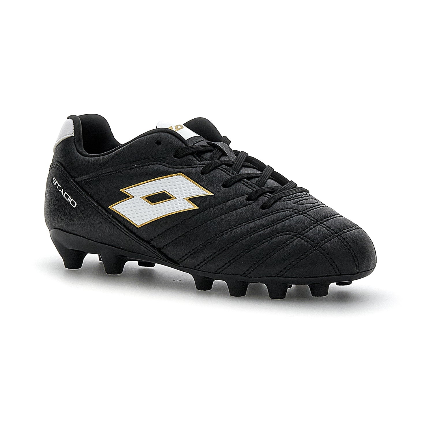 RAGAZZI SCARPE CALCIO FG STADIO 700 NERO 219547 1OG 02