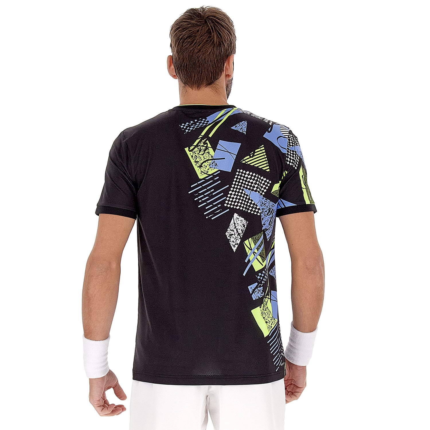 UOMO MAGLIETTA TENNIS TECH D5 NERO 219718 1CL 02