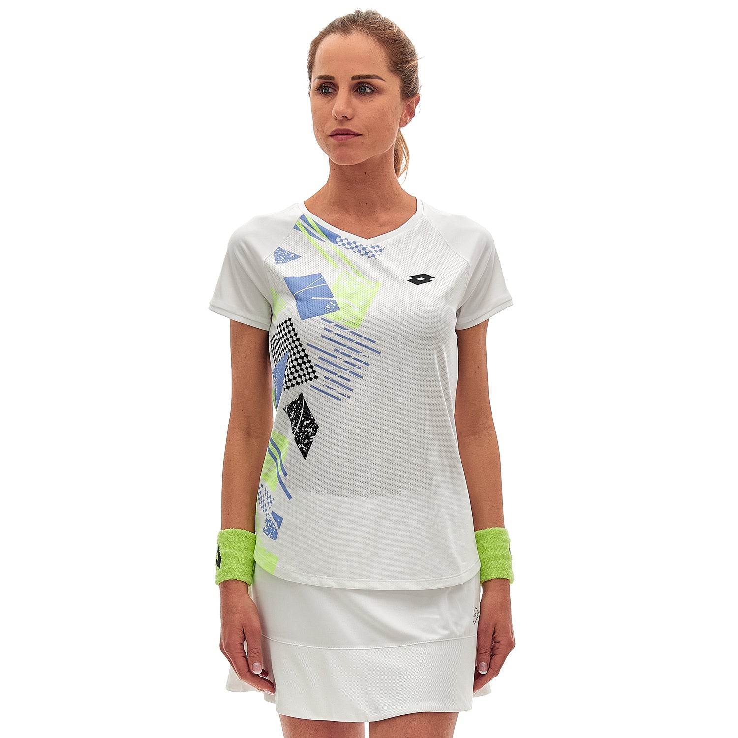 DONNA MAGLIETTA TENNIS TECH D5 BIANCO 219721 0F1 01