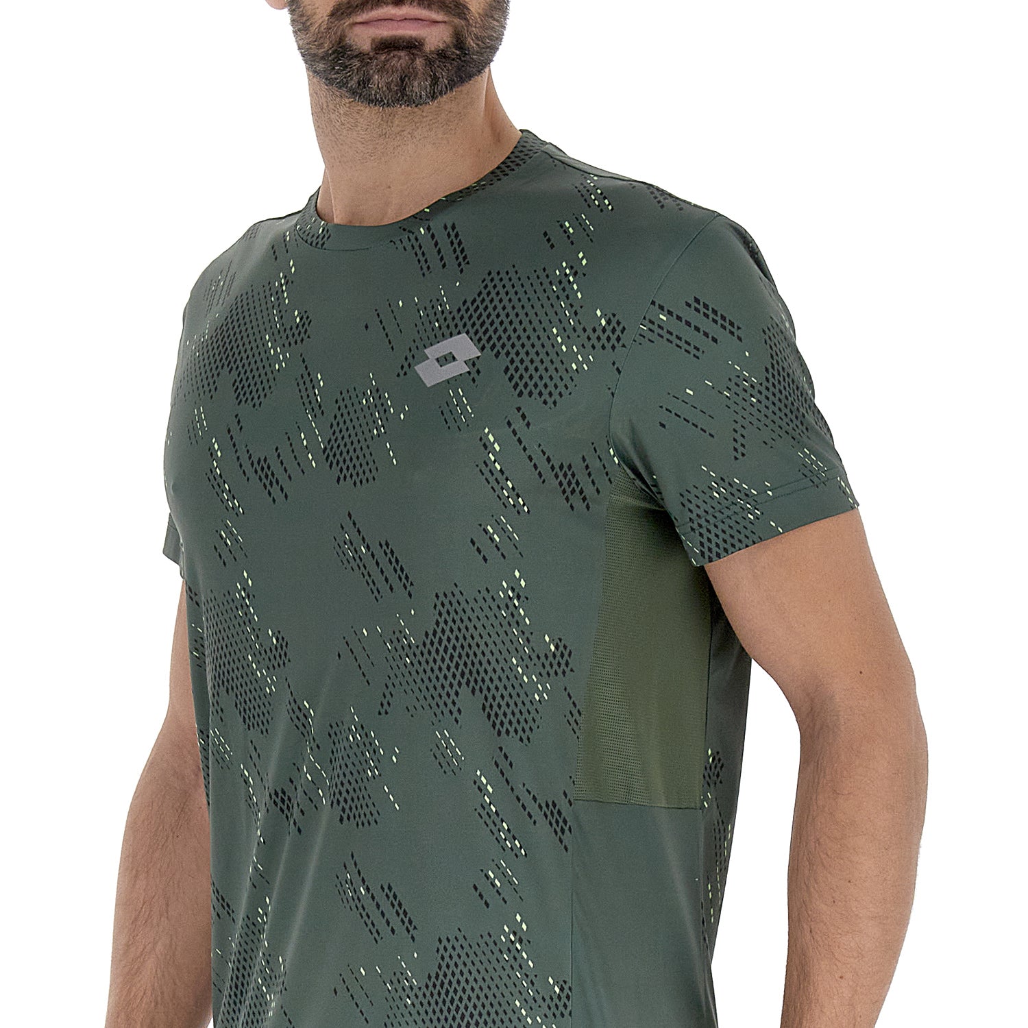 UOMO MAGLIETTA RUNNING VERDE SCURO 219842 64X 03