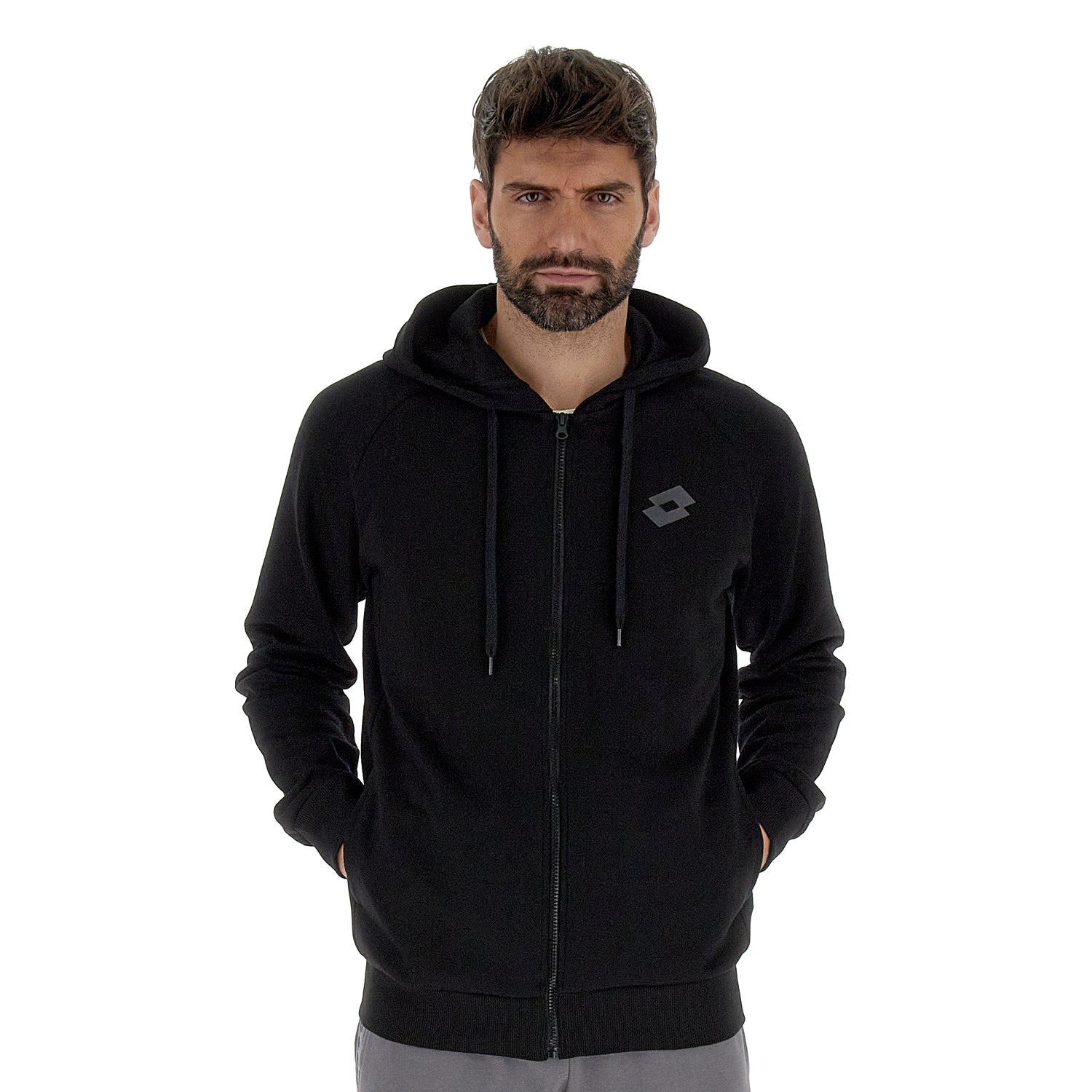 Felpa Sport Multisport Nero Uomo Lotto Sport
