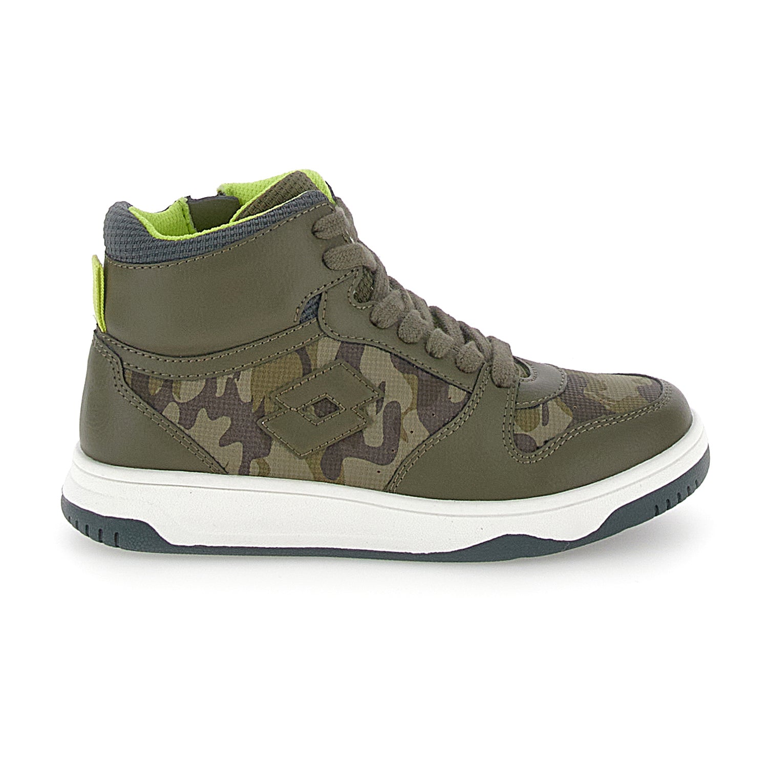BAMBINI SCARPE MID ROCKET VERDE SCURO 220146 B4Z 01