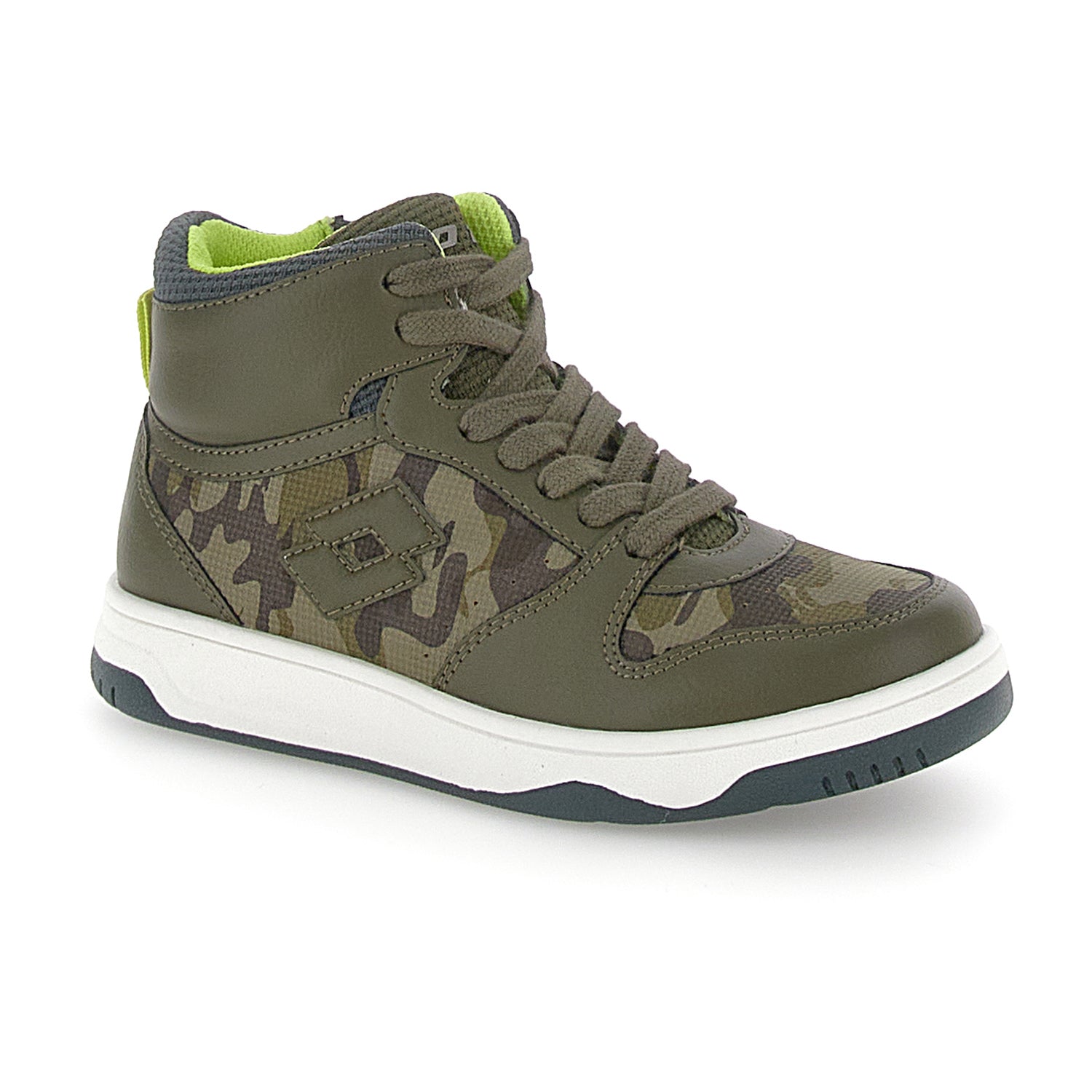 BAMBINI SCARPE MID ROCKET VERDE SCURO 220146 B4Z 02