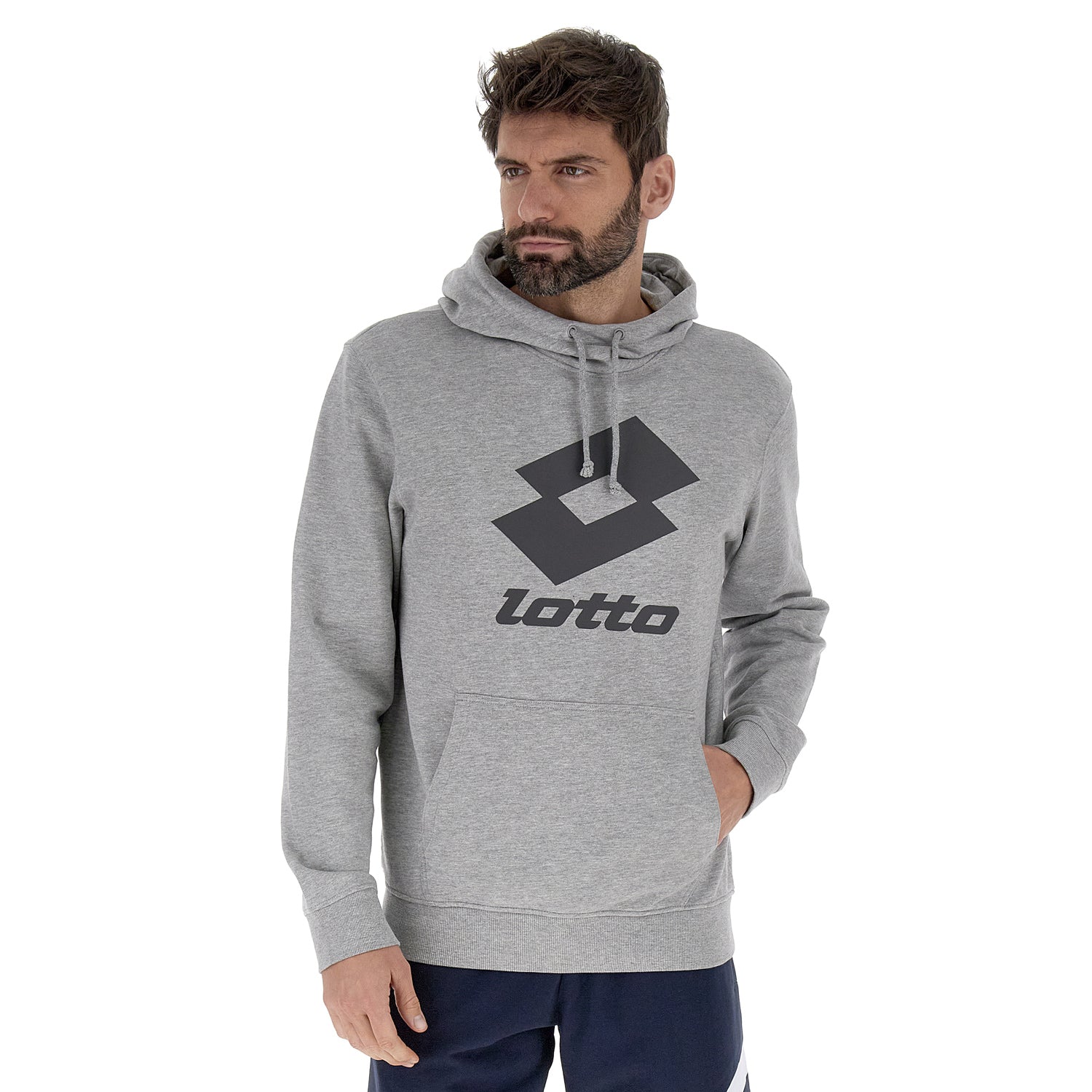 Felpa Homme Légère THE DIFFERENT - Gris Clair, Coton, Imprimé "Forever Young" (Neuf)
