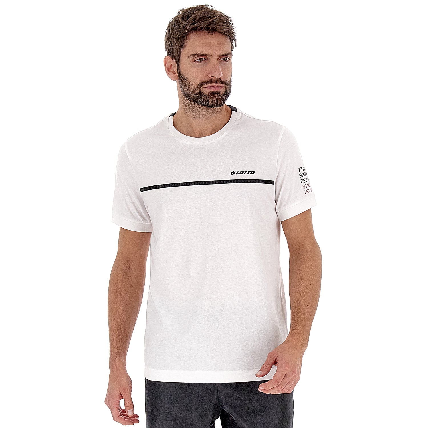 UOMO MAGLIETTA LOGO BIANCO 220171 0F1 01