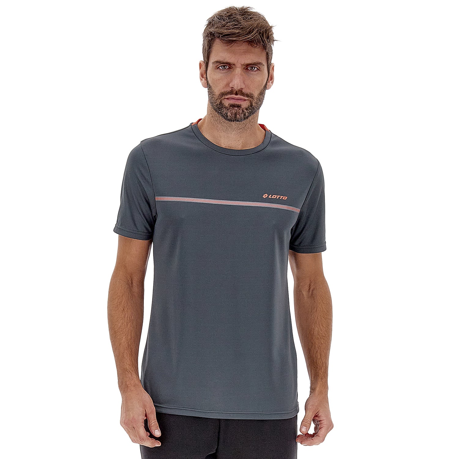 UOMO MAGLIETTA LOGO GRIGIO SCURO 220182 014 01