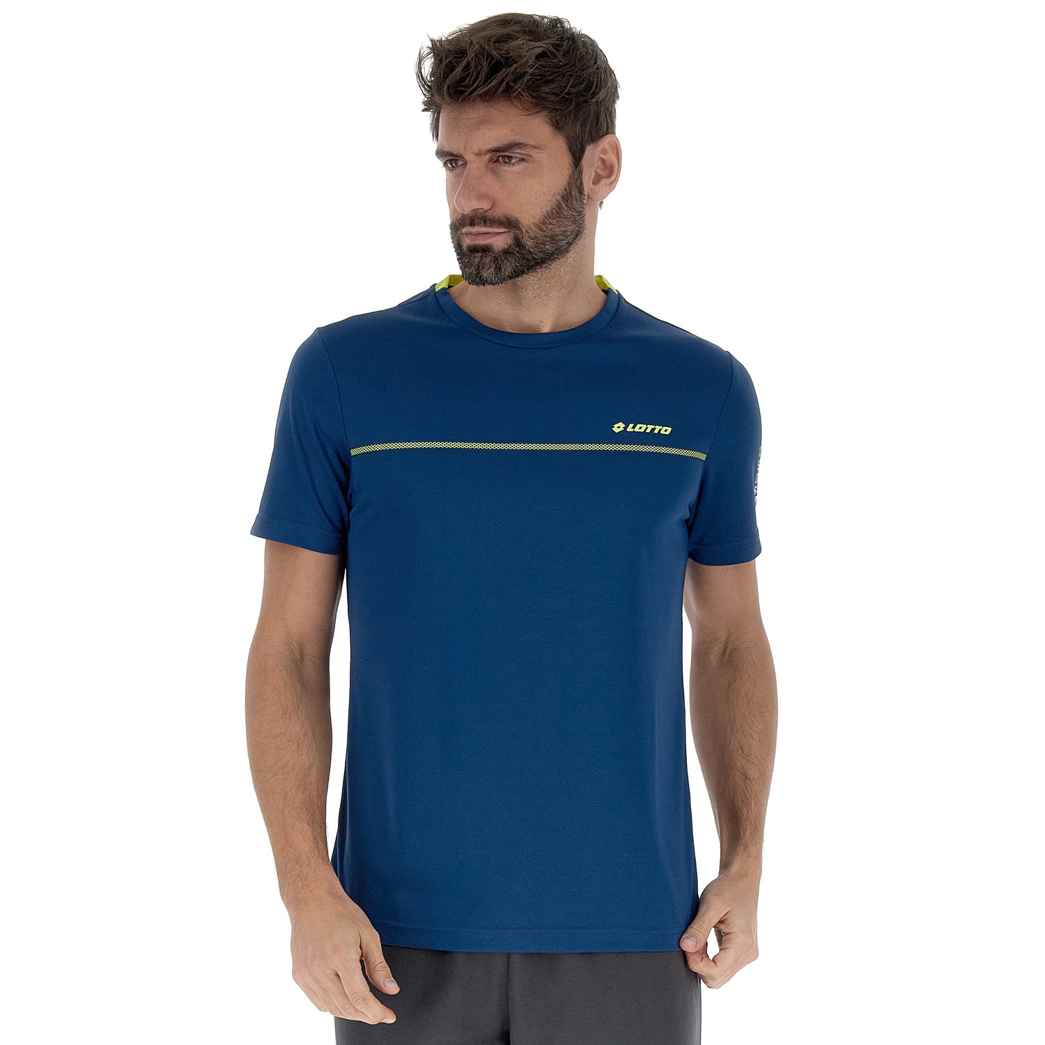 UOMO MAGLIETTA LOGO BLU 220182 8HZ 01