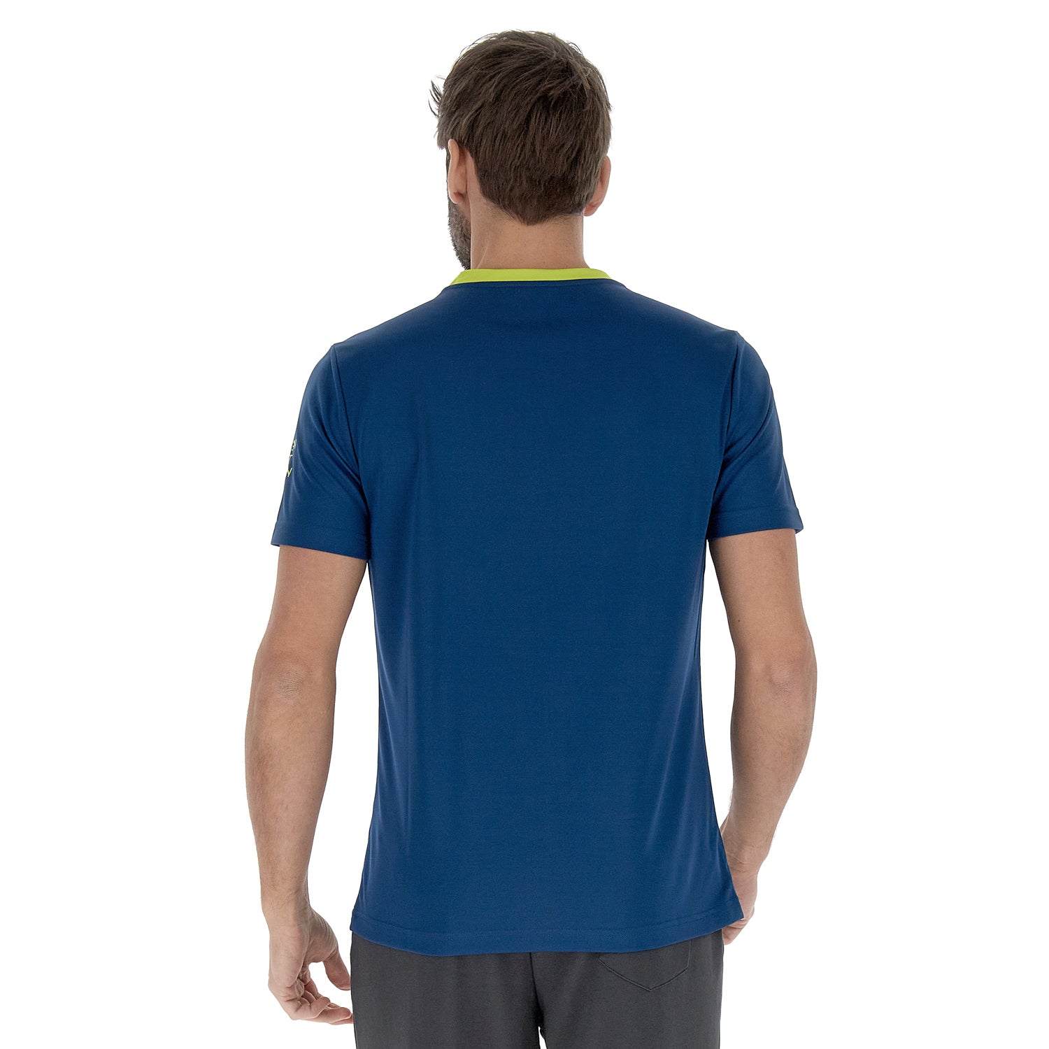 UOMO MAGLIETTA LOGO BLU 220182 8HZ 02