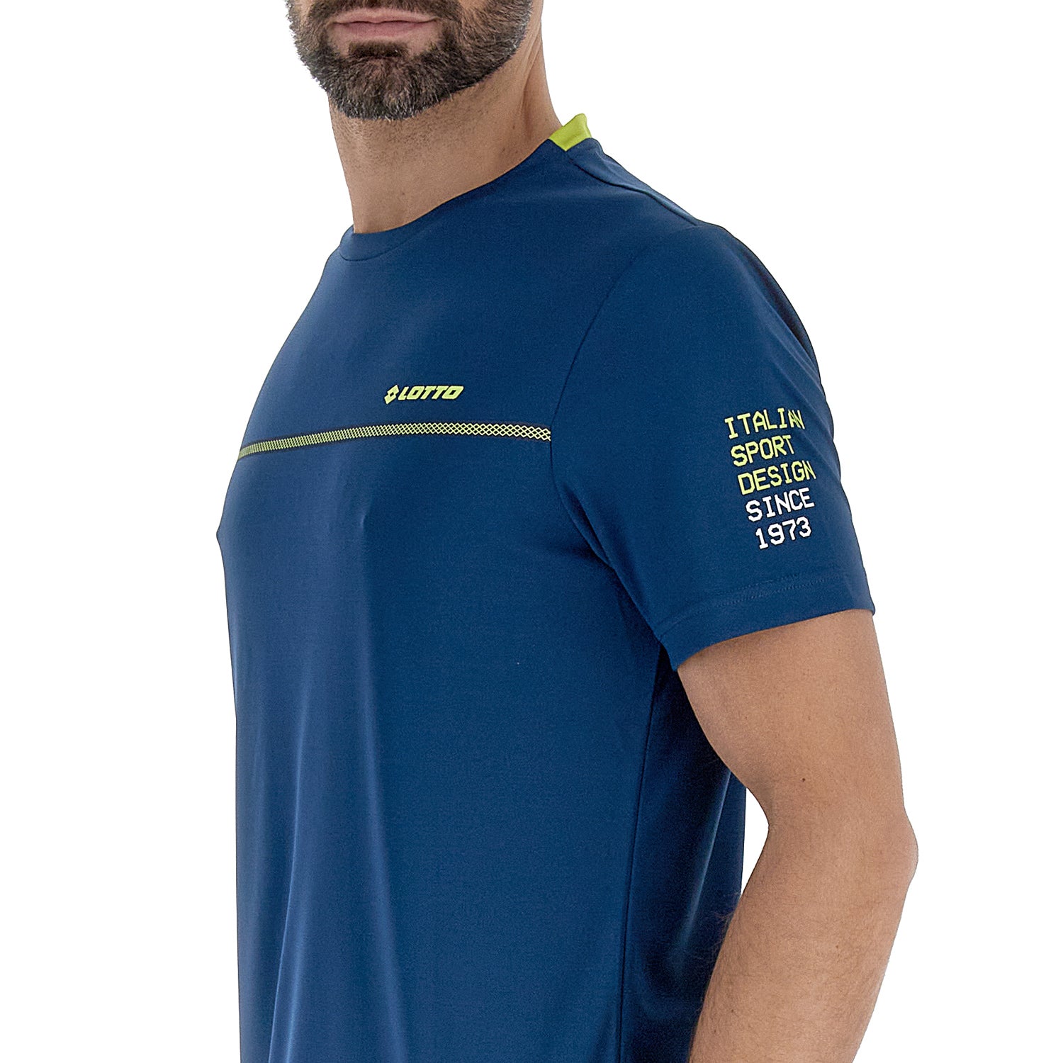 UOMO MAGLIETTA LOGO BLU 220182 8HZ 03