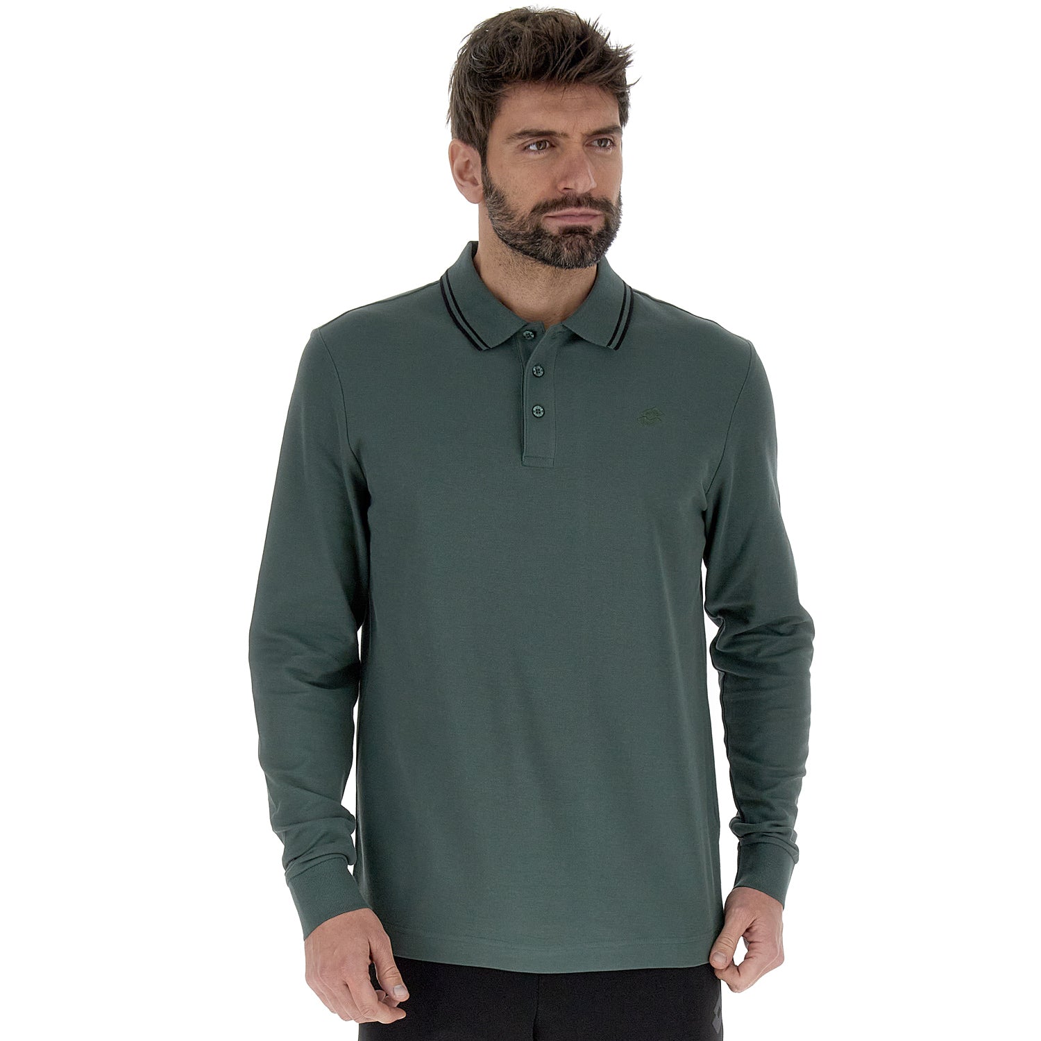 UOMO POLO CLASSICA VERDE SCURO 220205 B75 01