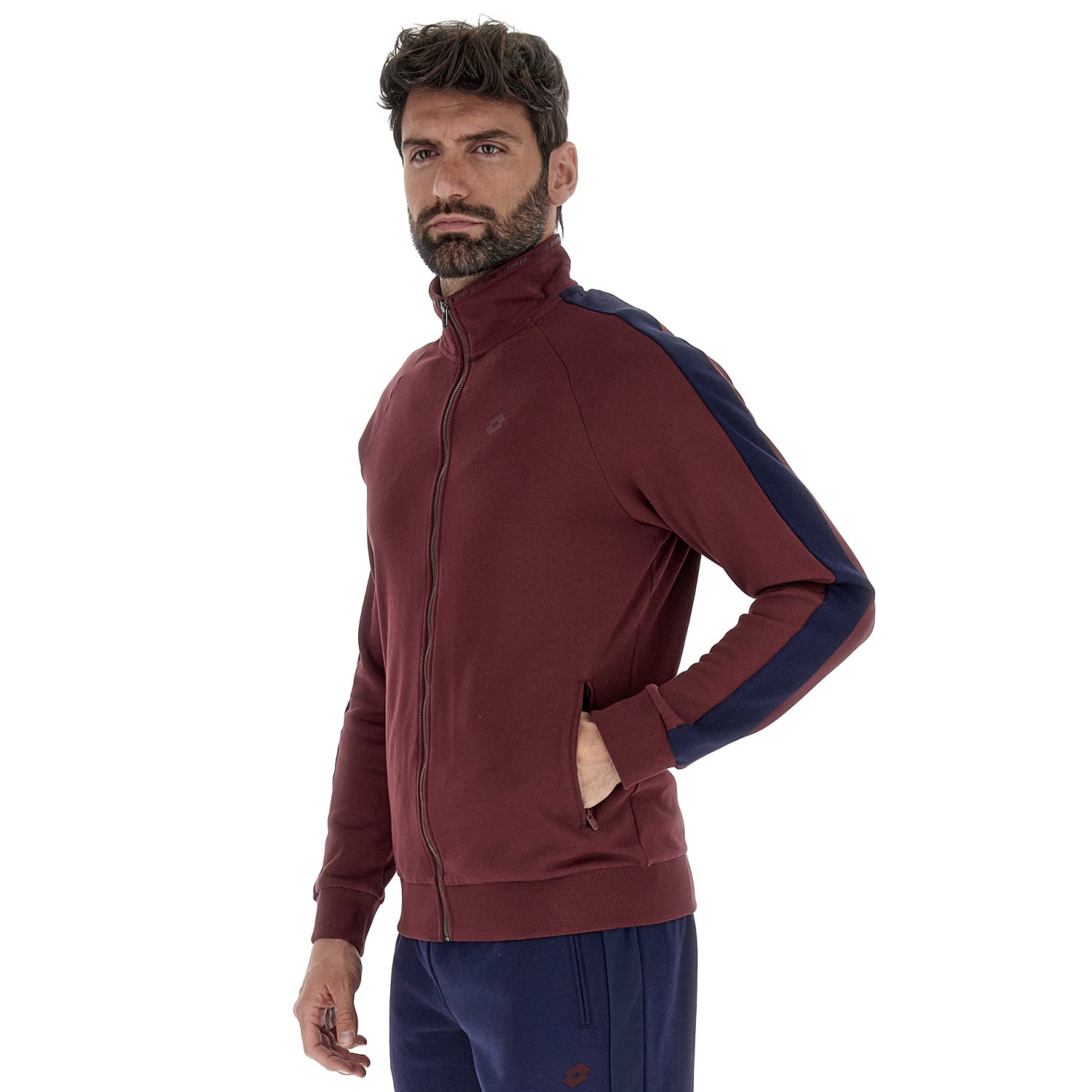 UOMO TUTA GINNASTICA MORE ROSSO SCURO 220226 B7M 02