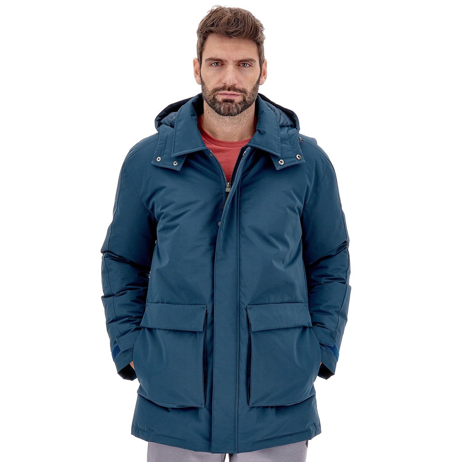 UOMO GIACCA IMBOTTITA CERVINO BLU SCURO 220266 144 01