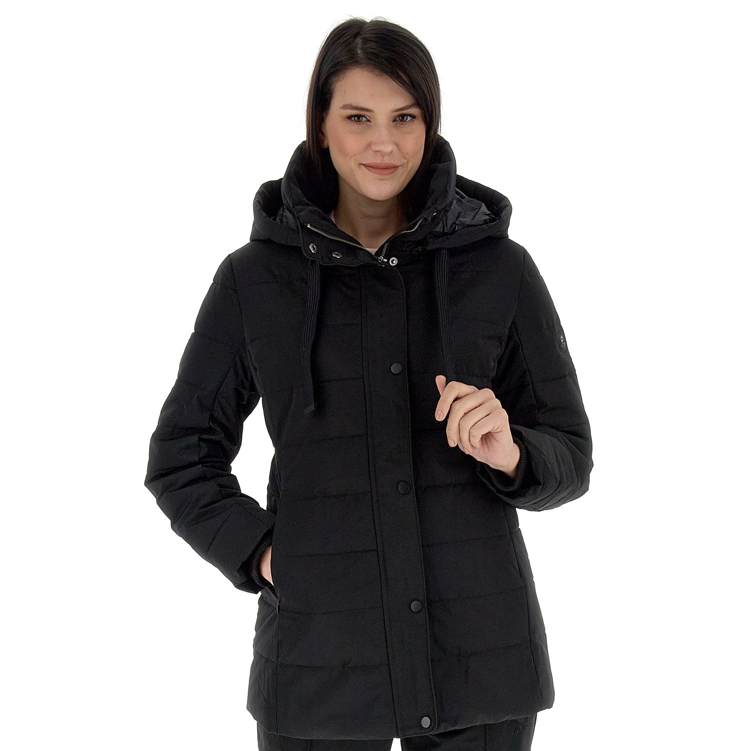 DONNA GIACCA IMBOTTITA CORVARA NERO 220271 1CL 01