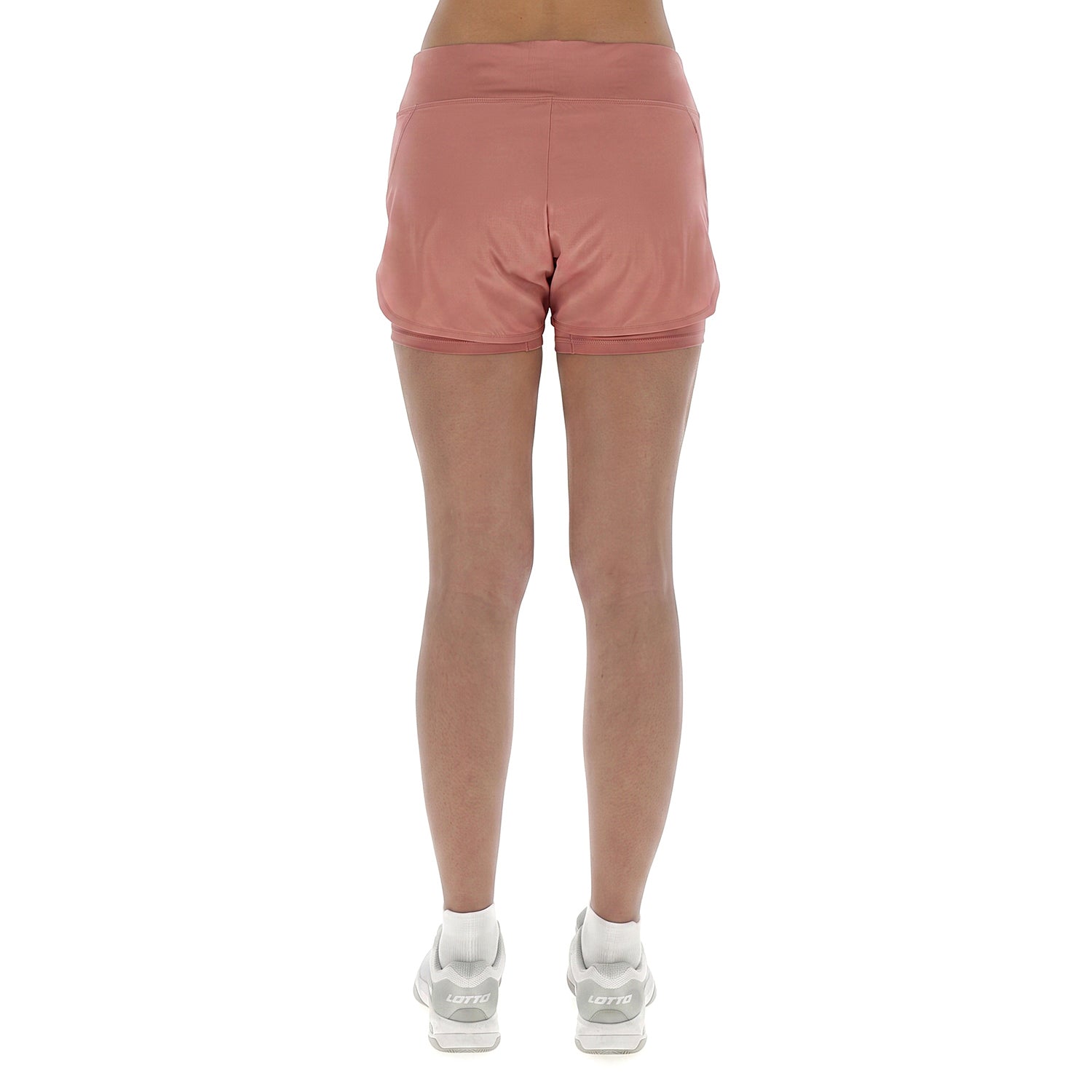 DONNA PANTALONI CORTI TENNIS TECH D1 ROSSO CHIARO 220439 8RY 02