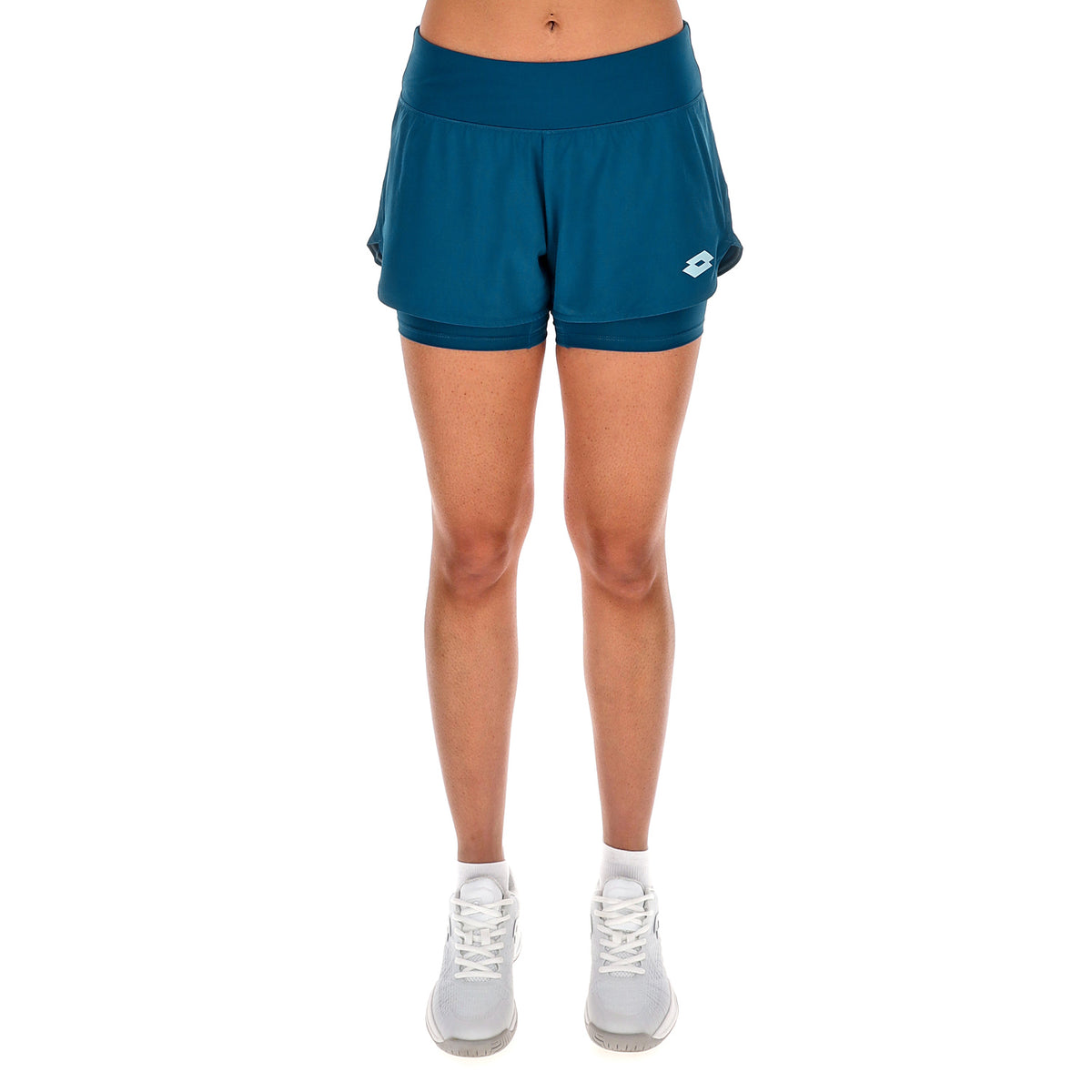 DONNA PANTALONI CORTI TENNIS TECH D1 BLU 220439 EPL 01