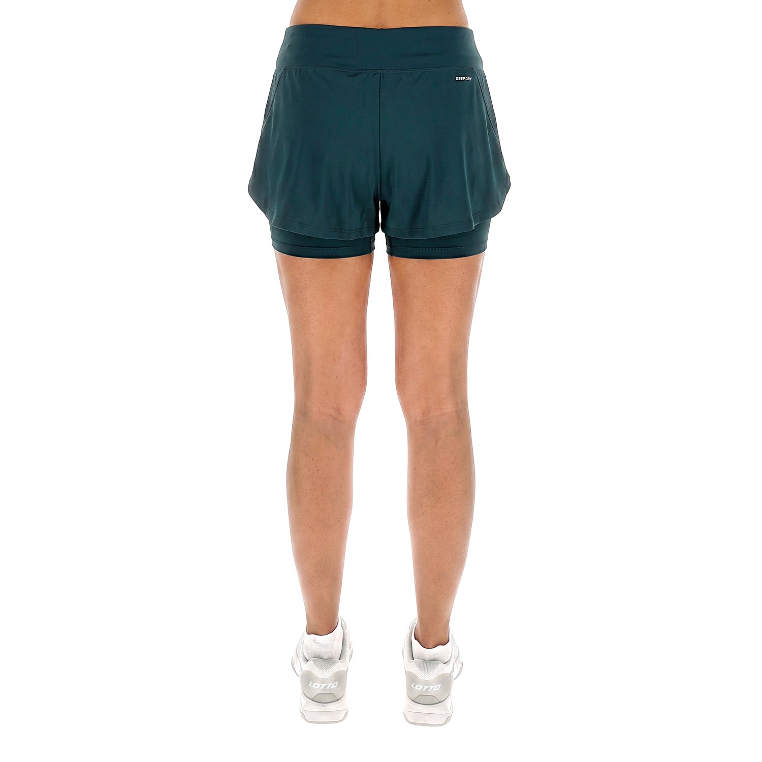 DONNA PANTALONI CORTI TENNIS TECH D1 VERDE SCURO 220439 ERO 02