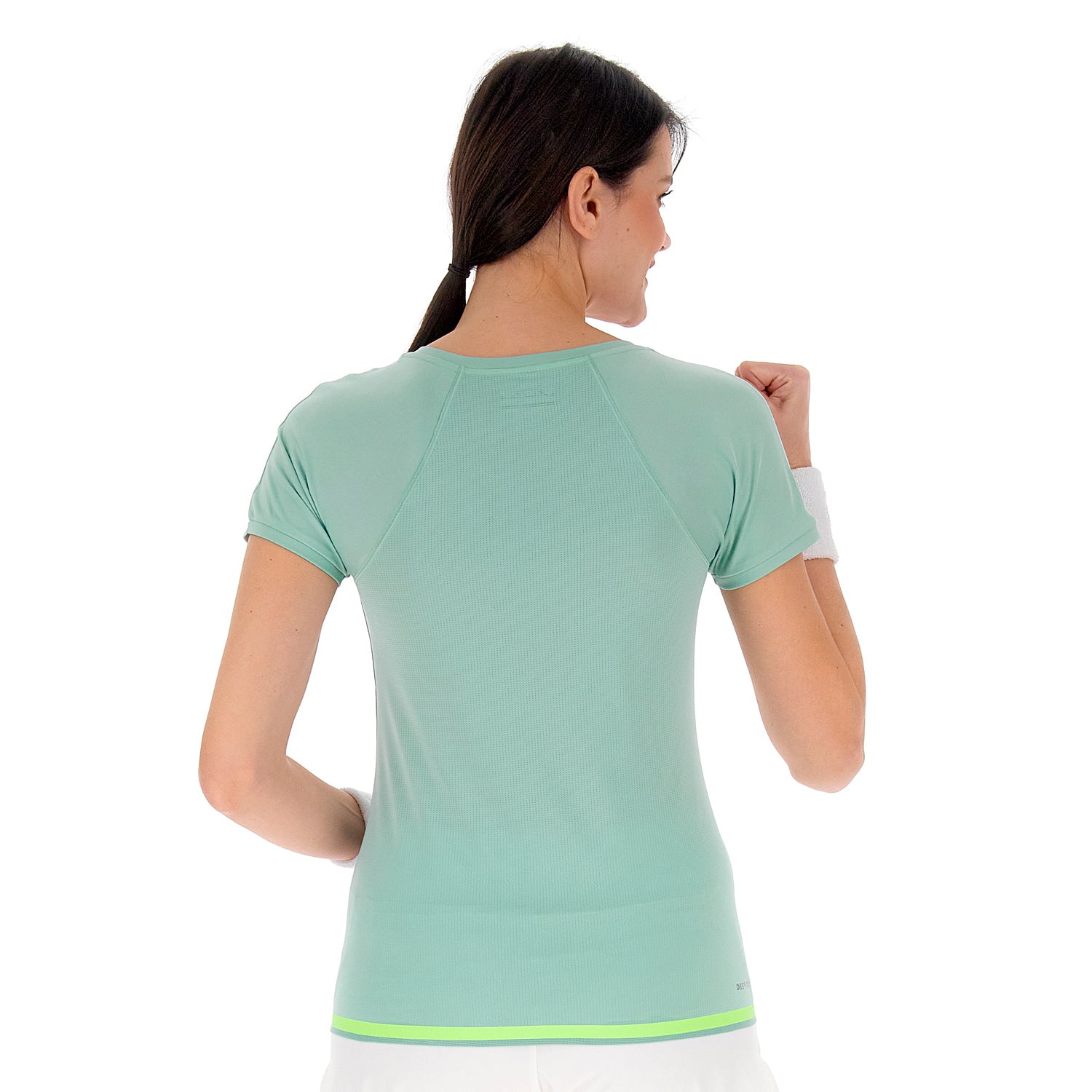 DONNA MAGLIETTA TENNIS TECH D2 VERDE CHIARO 220441 BH8 02